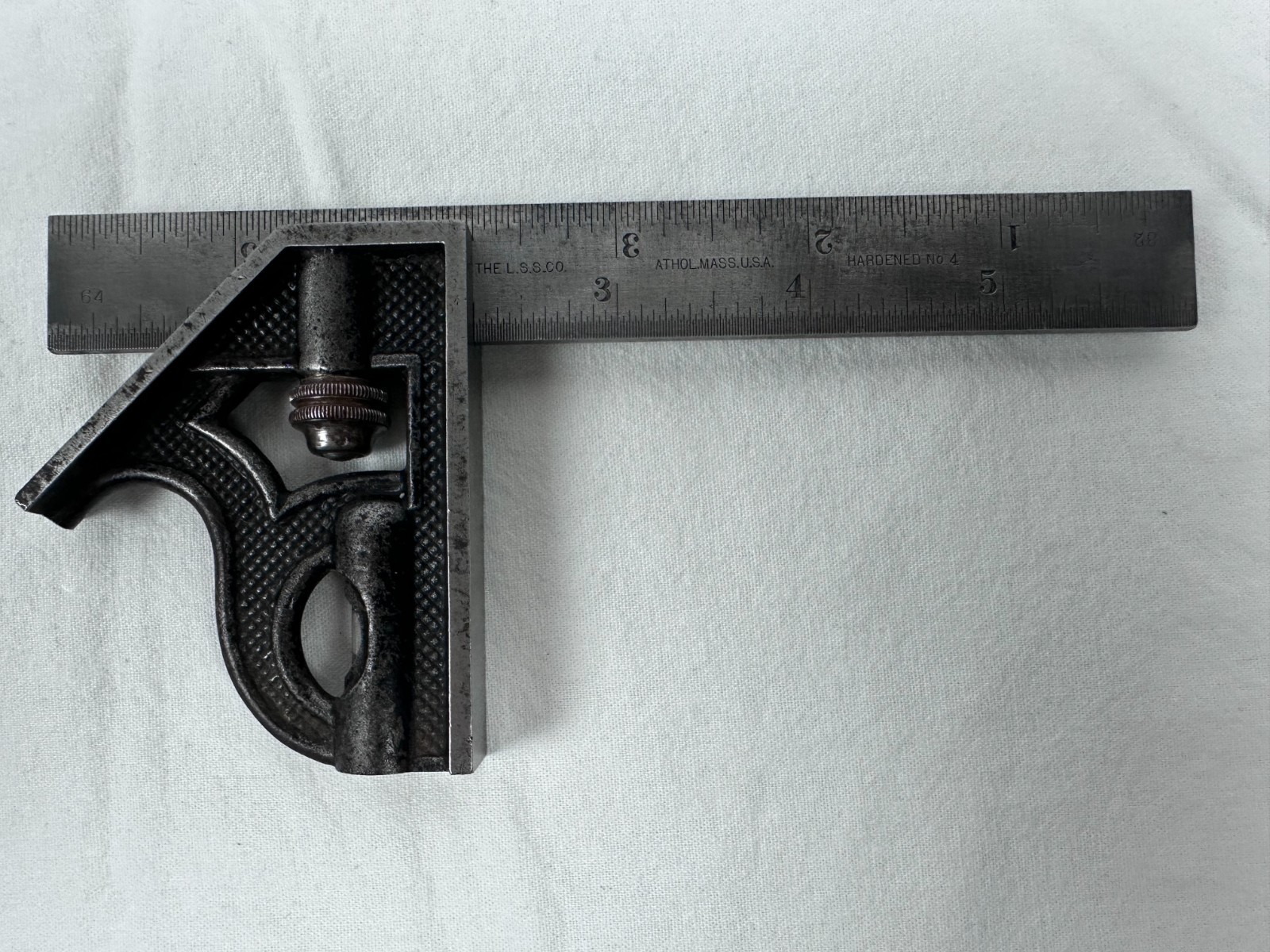 Starrett The L.S.S. CO. 6 Inch Combination Square Vintage Used