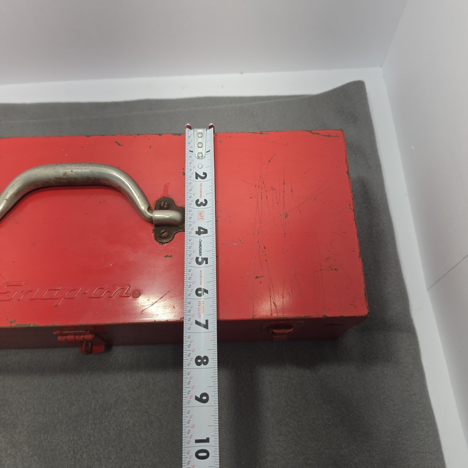 Vintage Snap-On KRA-251A Metal Tool Box 18 1/2” L x 6 3/4” W x 5” T(USA) 1979. J