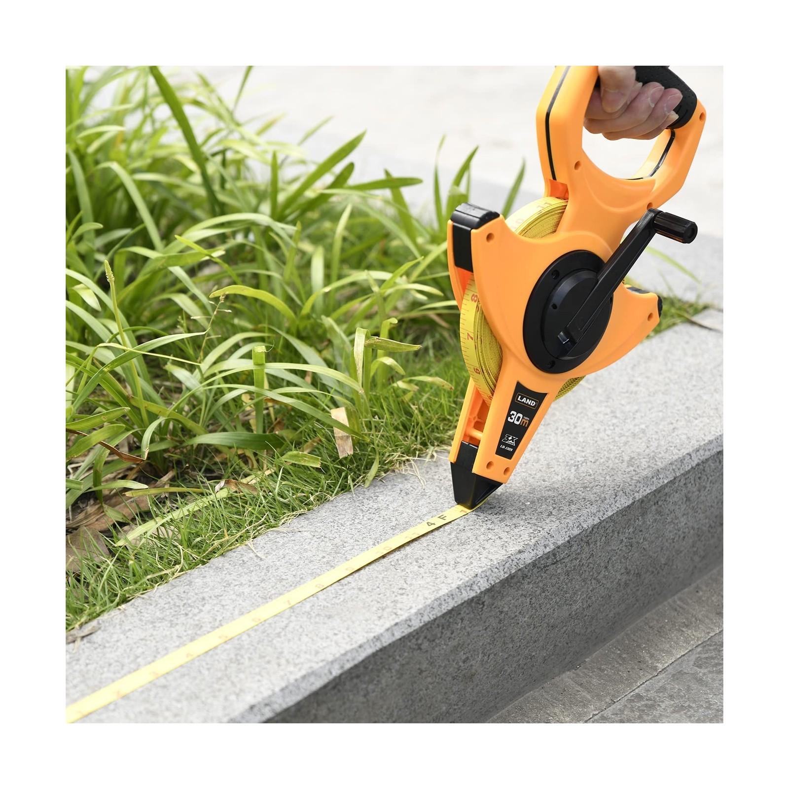LAND 100FT/30M Heavy Duty Fiberglass Tape Measure – 1/2-Inch Wi… FAST USA SHIP