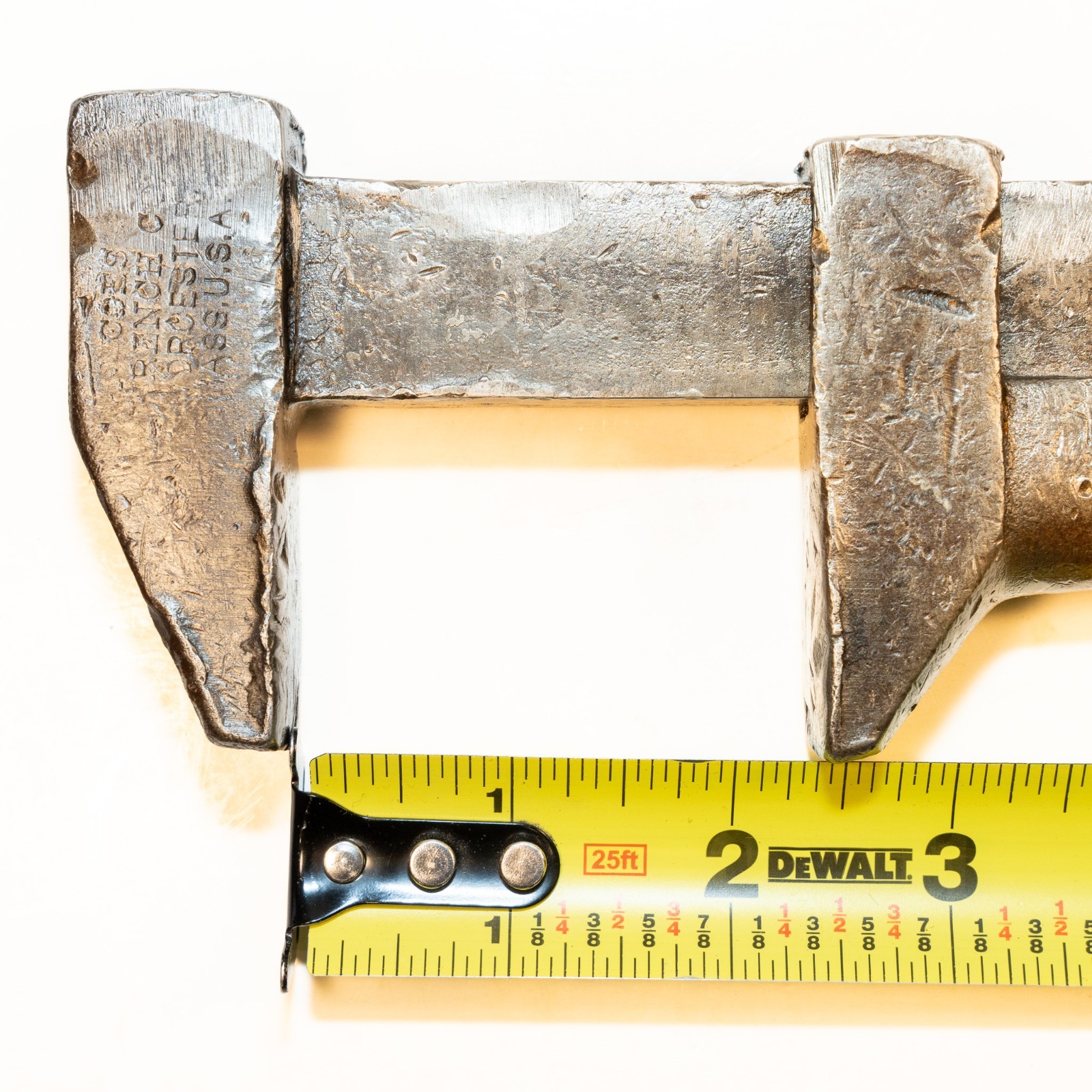 Vintage Coes Wrench Co Railroad Monkey Wrench Worcester Mass. 12-1/4″ Length USA