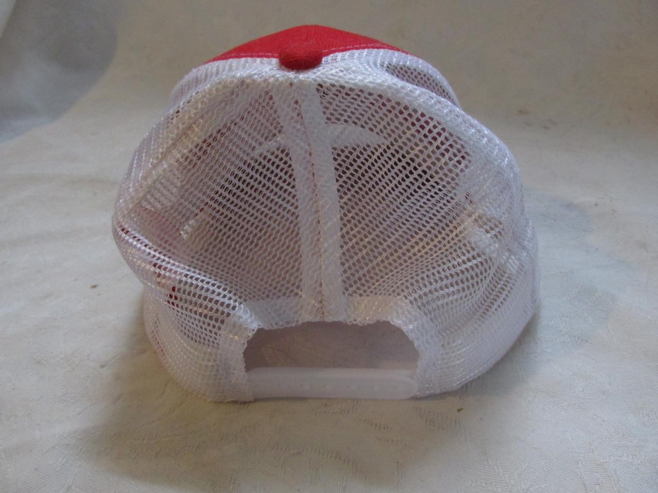 Vintage Craftsman Tools Trucker Hat – Red Cotton/White Poly Mesh – 1 Size – EXC!
