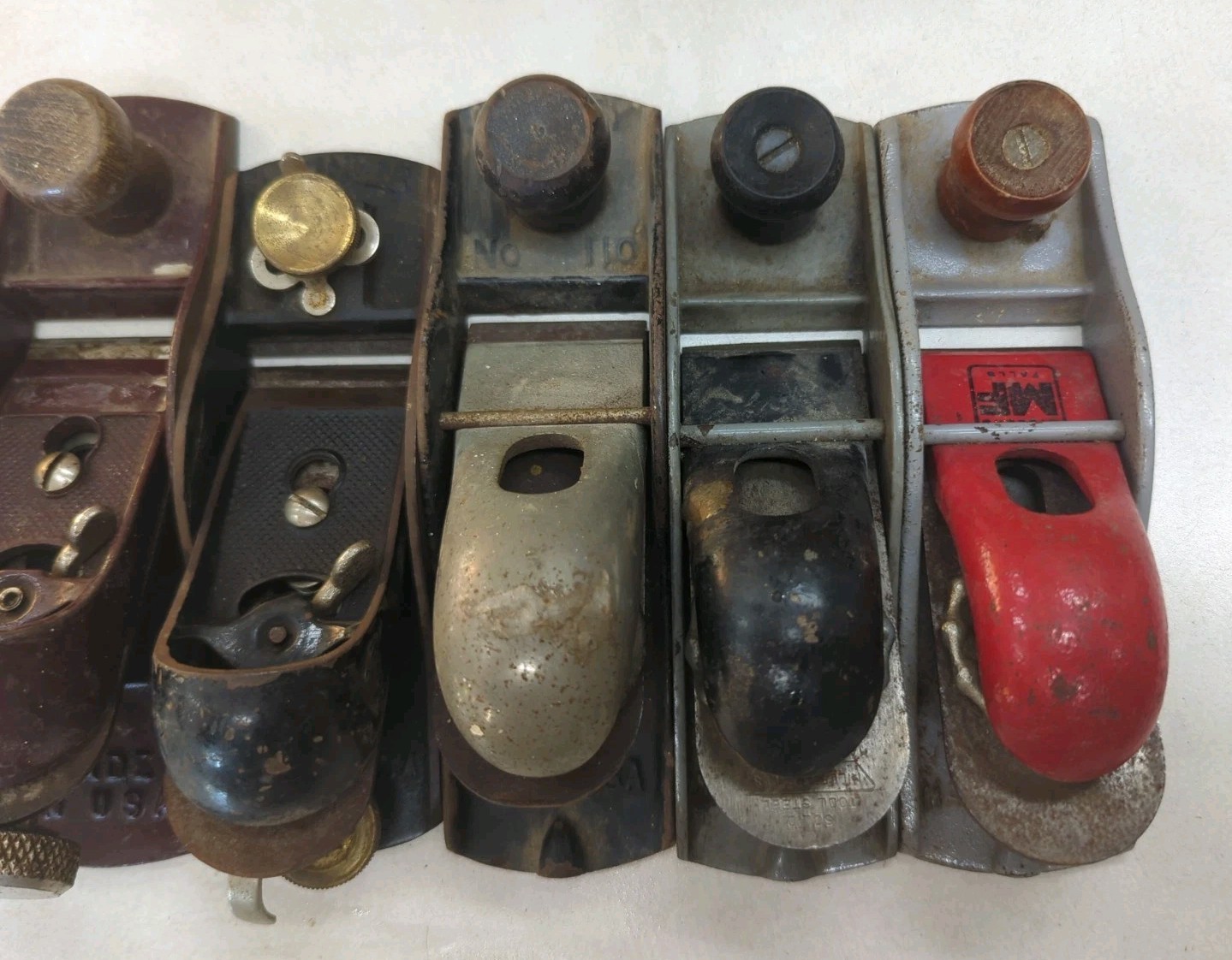Block Plane Estate 6 Lot Stanley Millers Falls Stanley 110, 9-1/2, England & USA
