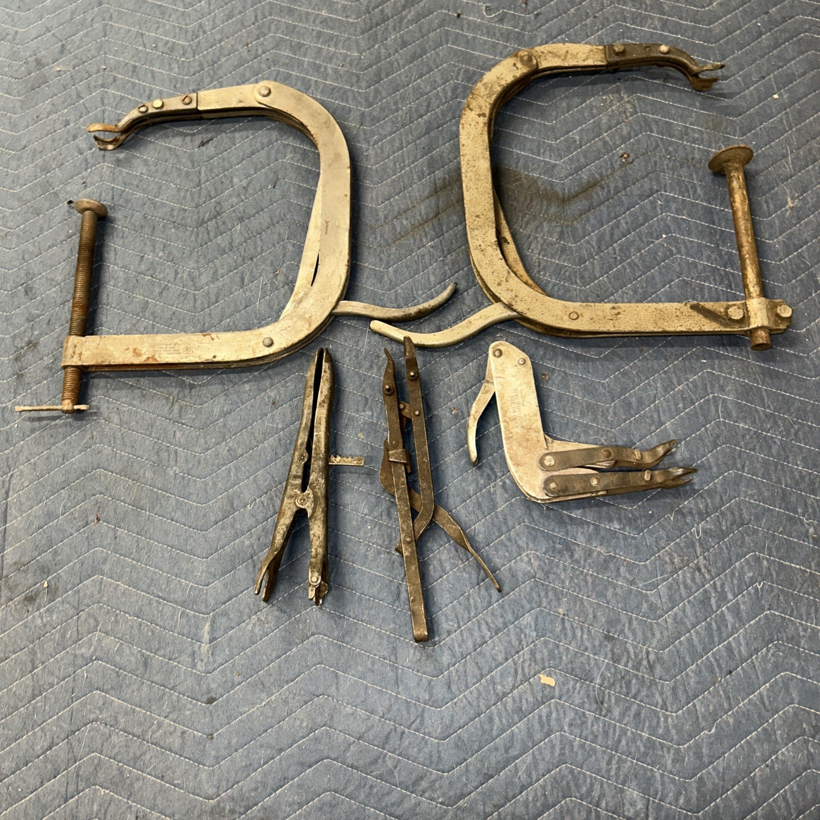 Vintage Lot K-D Tool Mfg Co No 820 Valve Spring Compressor Tool OTC Blue Point