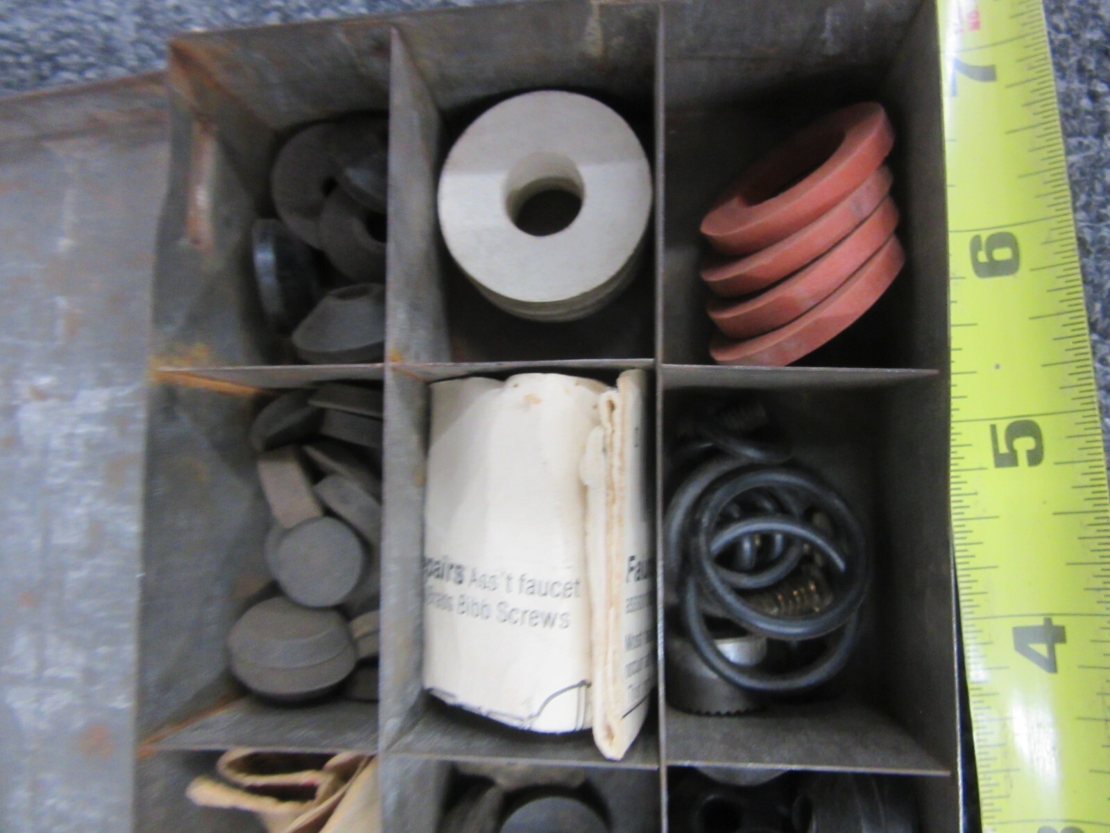 Good Goods antique washer grommet faucet repair kit box accessories