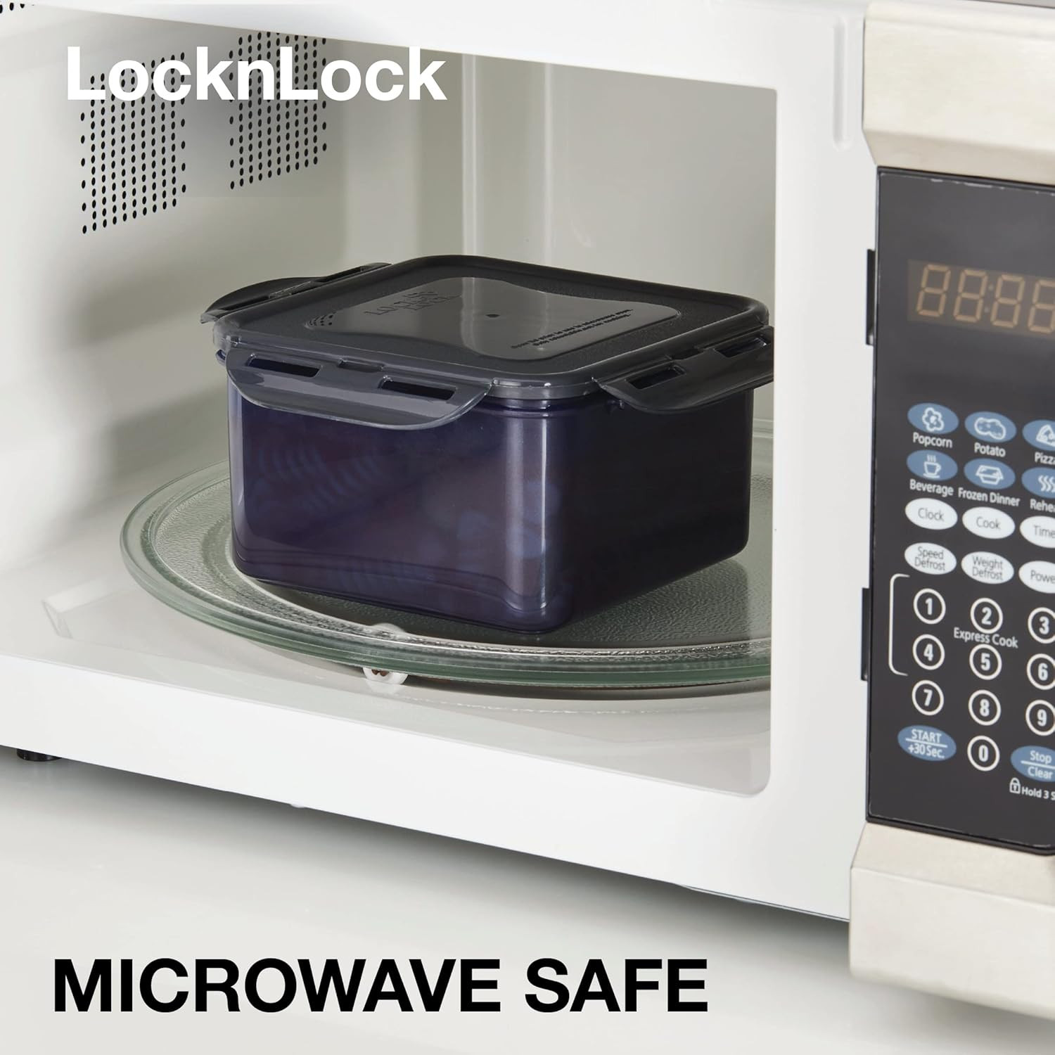 Lock & Lock ECO Storage Container with Lid / Bpa-Free / Dishwasher Safe, Square