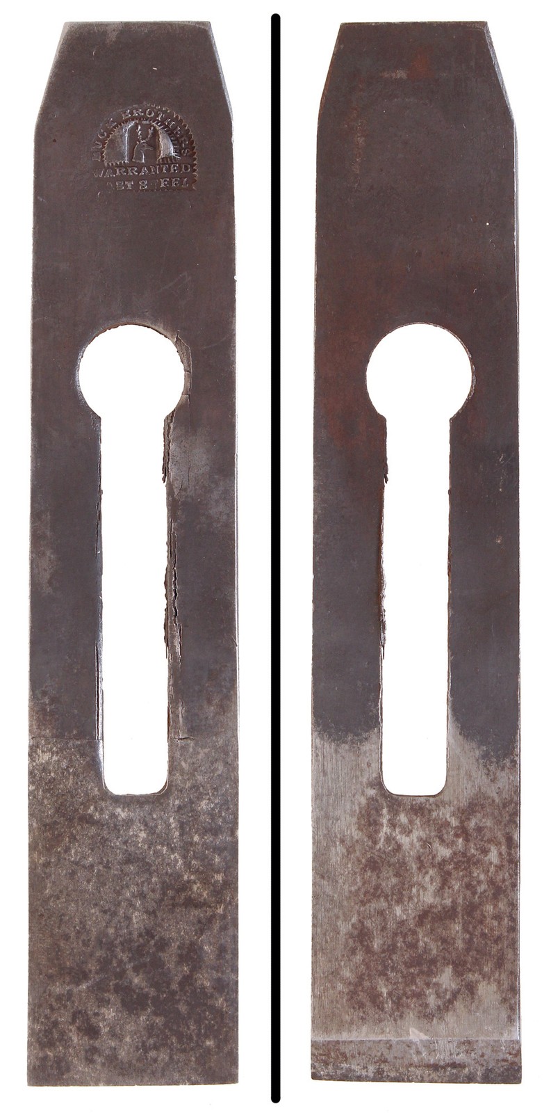 Buck Brothers 1 15/32″ Width Plane Iron- Early Buck Logo – mjdtoolparts