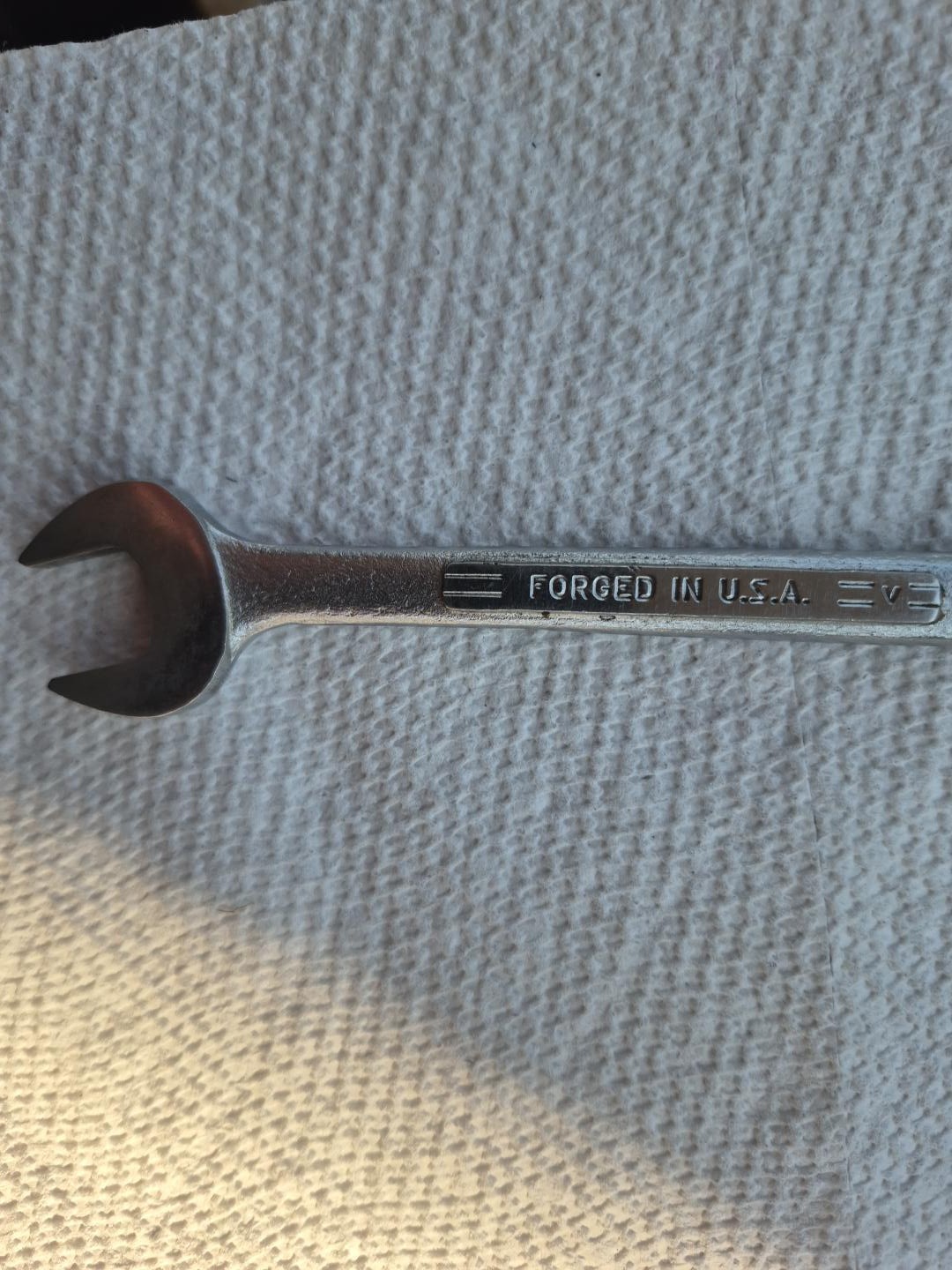 Vintage Craftsman 1/2 x 9/16 Double Open End Wrench =V= Forged USA