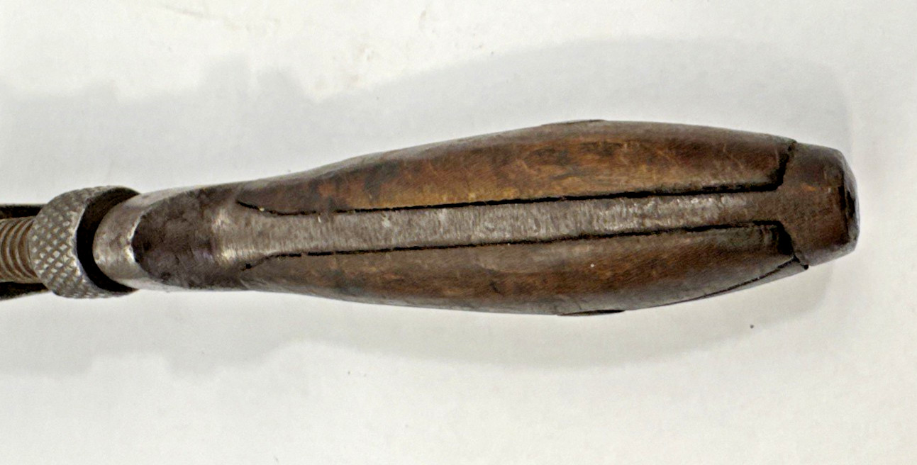 Antique P.S. & W Co. 8″ Solid Bar Monkey Wrench (Pat. Jan. 14 1896)