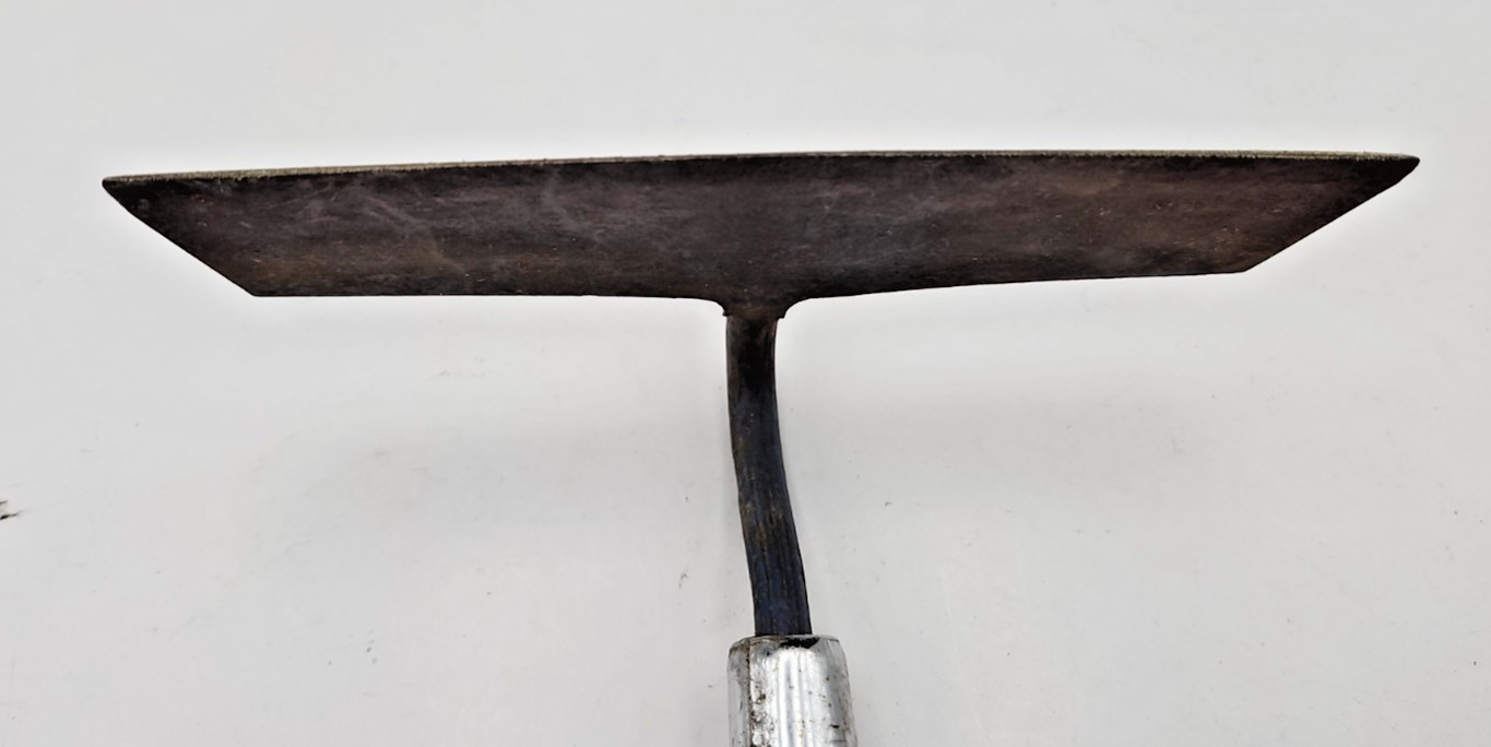 Vintage Grub Hoe Head Garden Farm Digging Tool w/ Stub Handle for Raised Garden