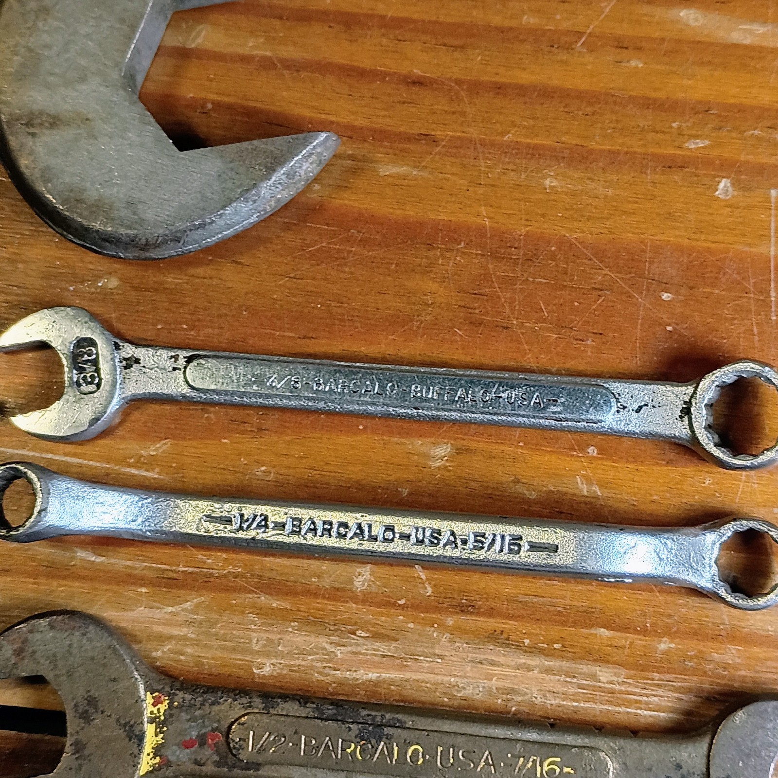 12 Vintage Barcalo Buffalo USA Wrenches Open End Double Box End Combination