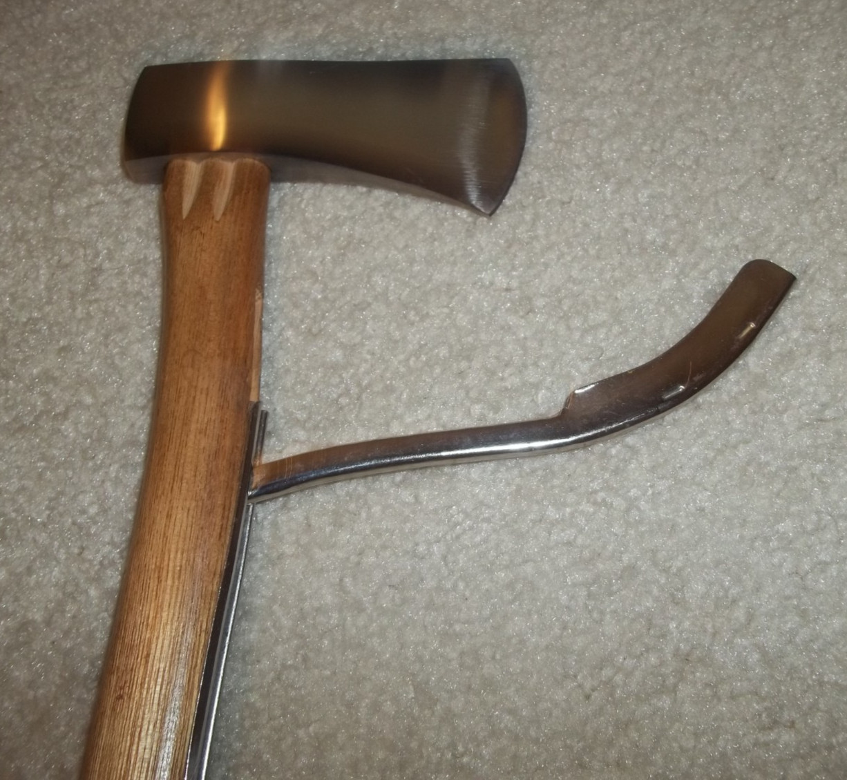 Vint. A G Russell Solingen Germany Safety Hatchet w/Blade Guard Excellent Cond.