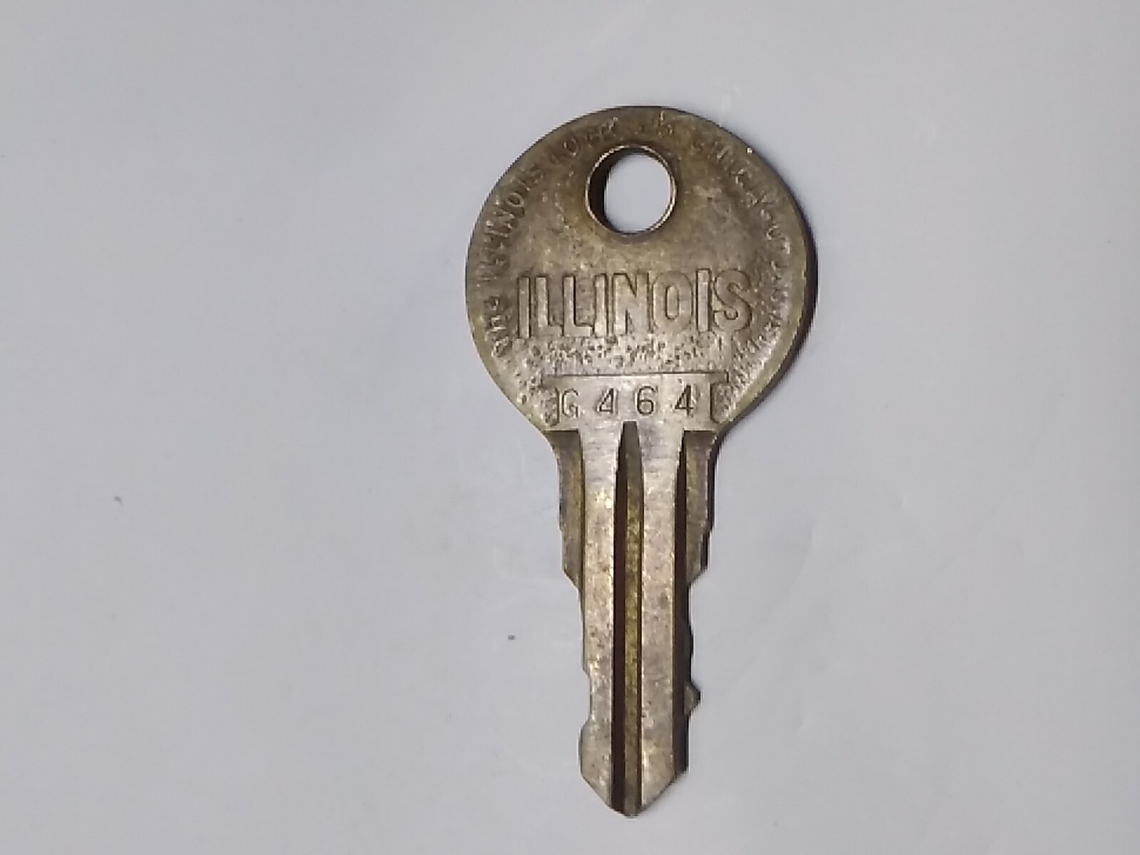 ILLINOIS Lock Key # G464 G 464 Slot Machine Jukebox Wallbox Arcade Coin-op