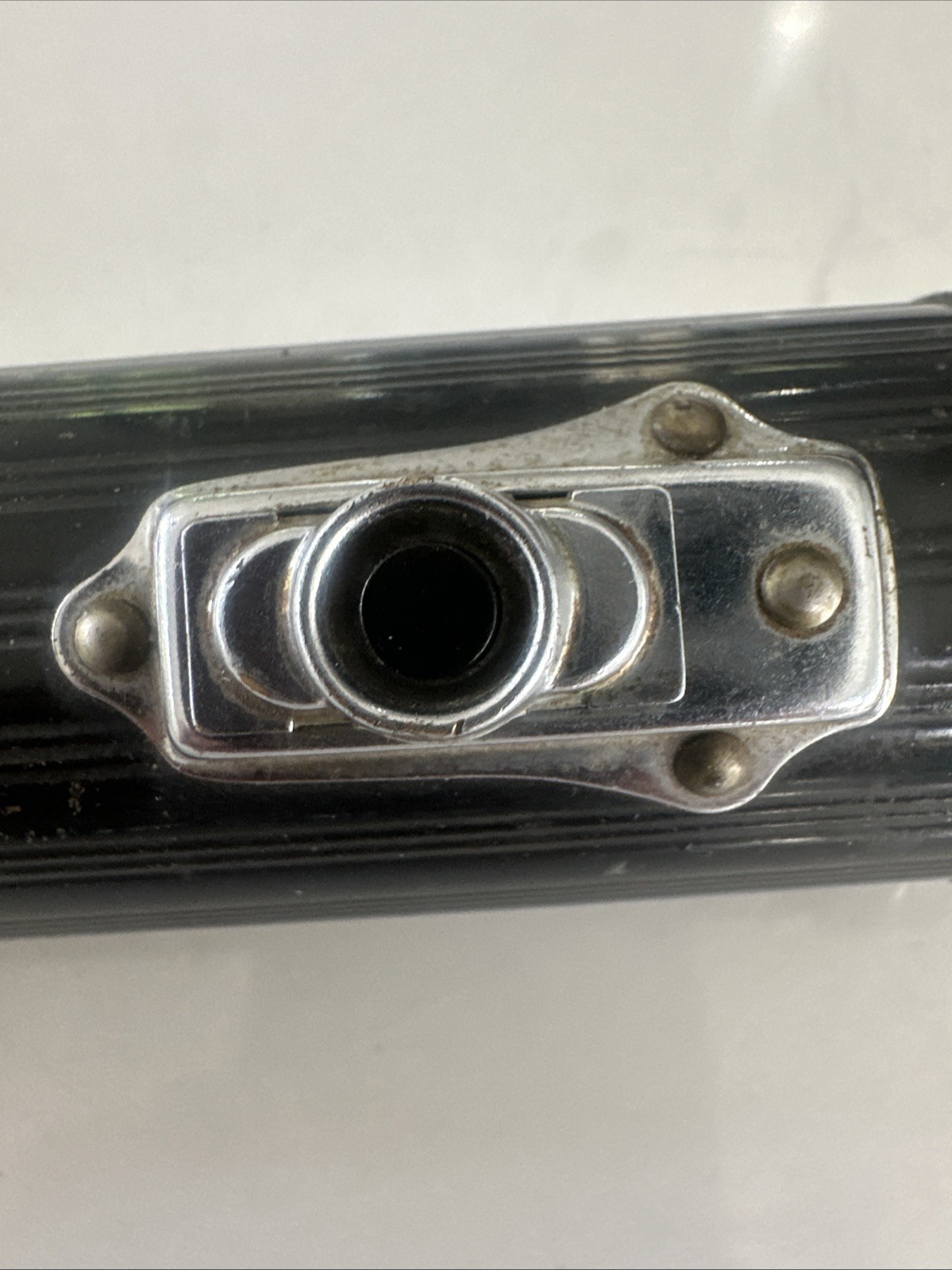 Vintage EVEREADY Flashlight Chrome & Brass 3 D’s Works Fisheye Lens