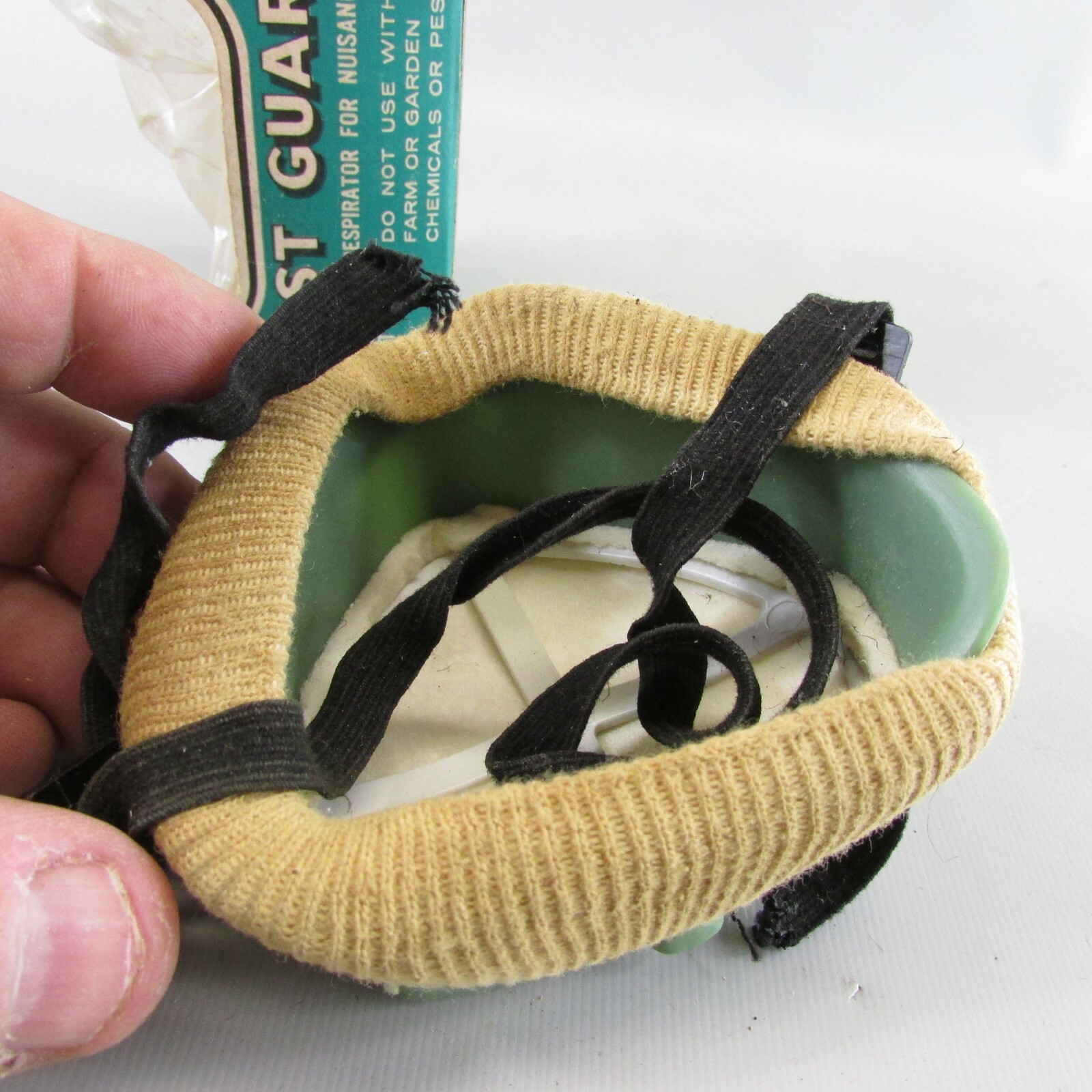 Vintage lot of 2 Goggles Eye Protection and dust mask advertising Steampunk