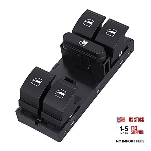 Driver Side Power Master Window Switch, Compatible with 2005-2014 VW