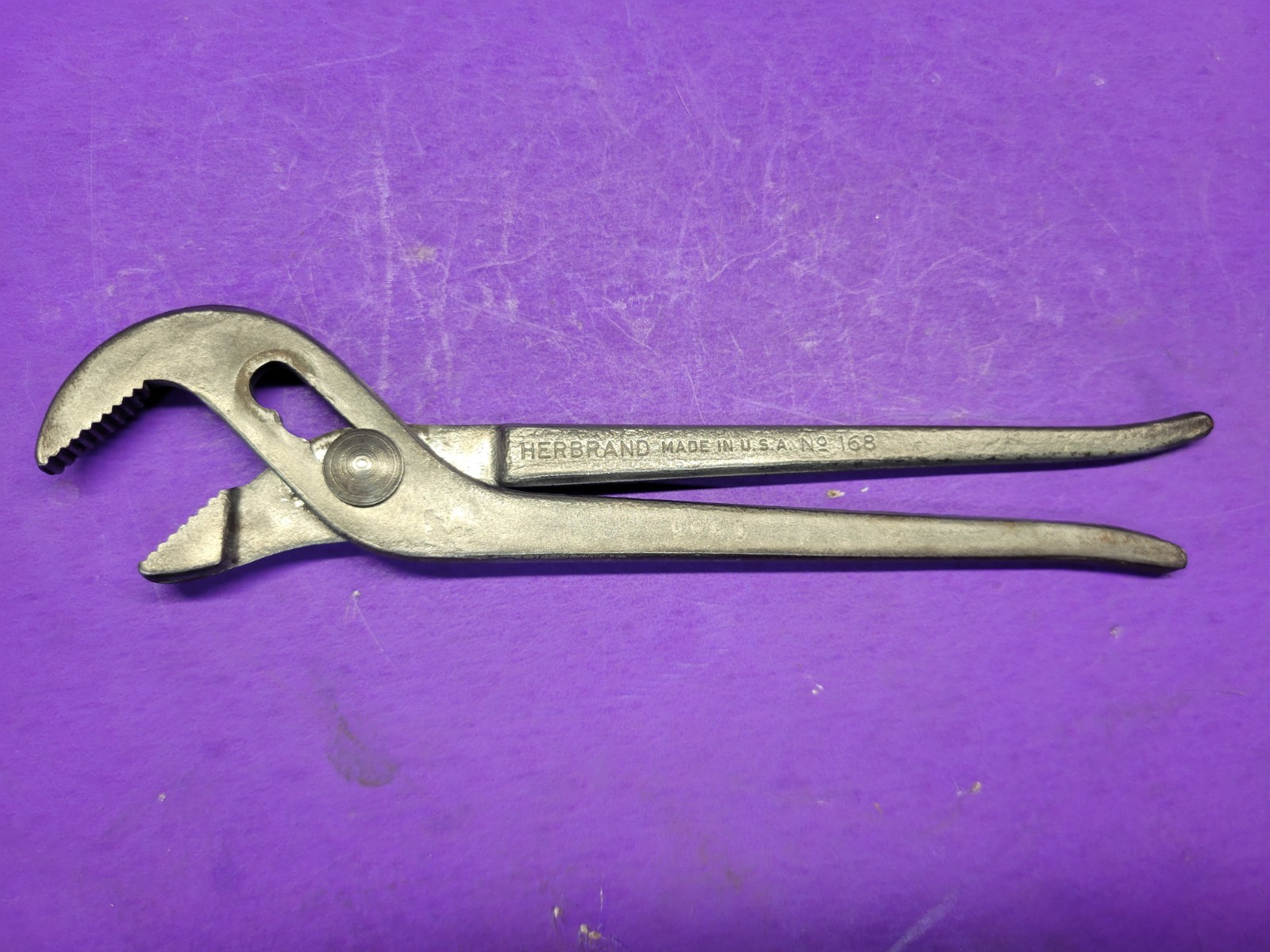 VINTAGE HERBRAND NO.168 ADJUSTABLE SLIP JOINT PLIERS 7.5 ” LONG