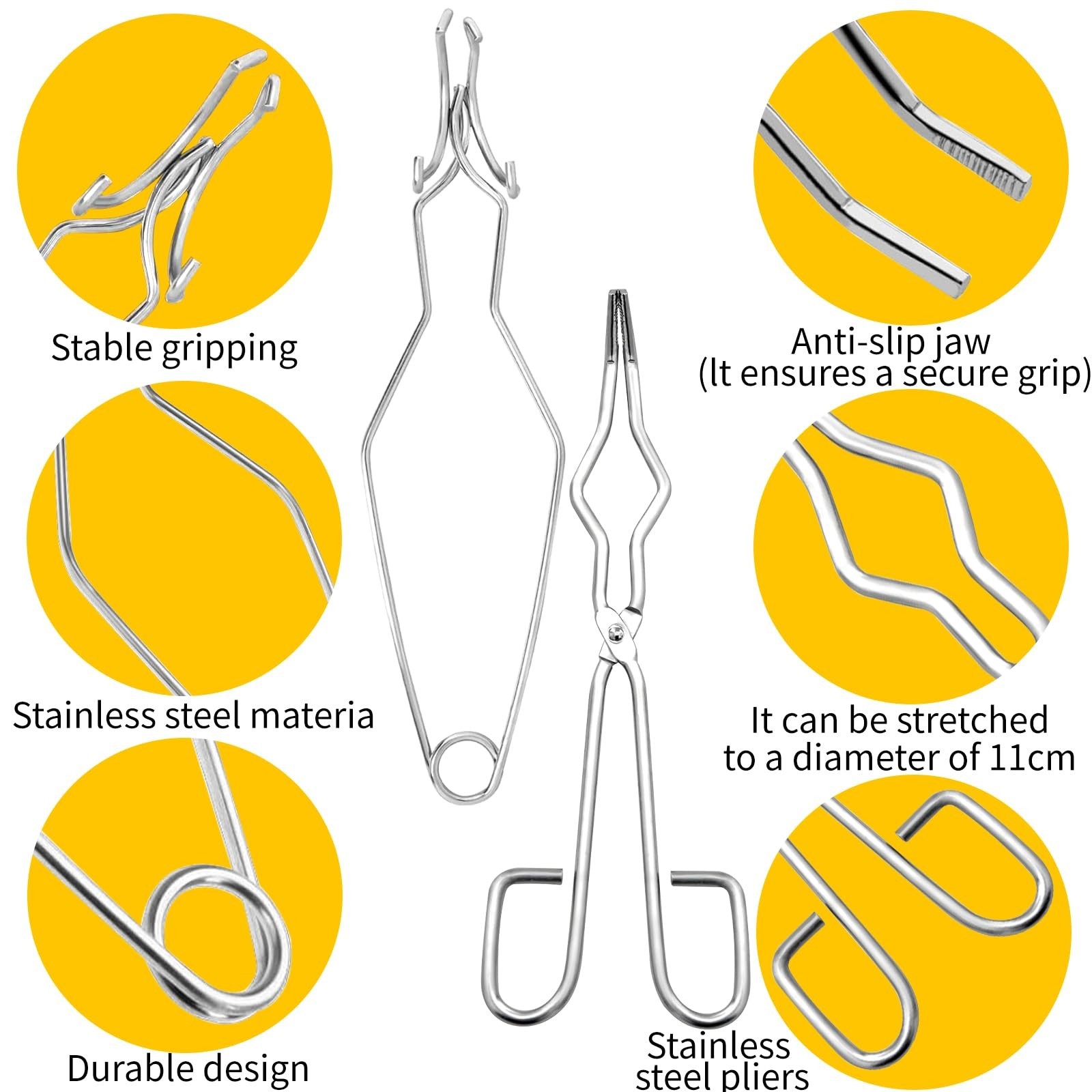 8pcs Graphite Metal Melting Casting Kit, Including 2 Crucible Tongs, 2 Graphi…