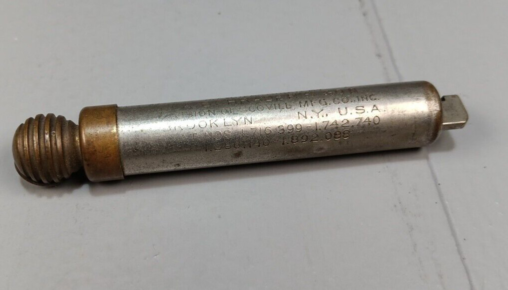 Antique Schrader Balloon Tire Pressure Gauge 10lb to 50lb