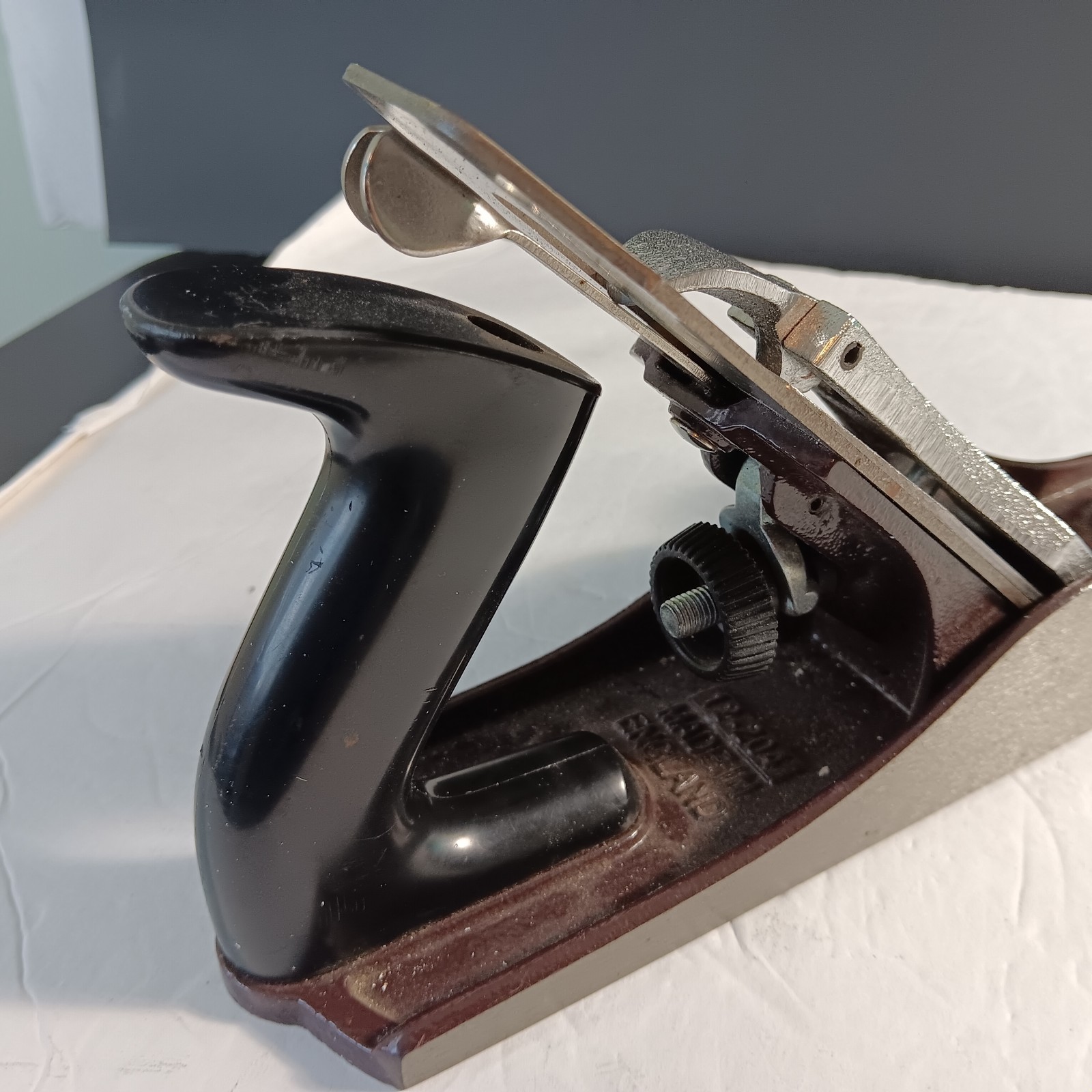 Vtg. Stanley 12-204 Stainless Steel Hand Planer (England) in Excellent Condition