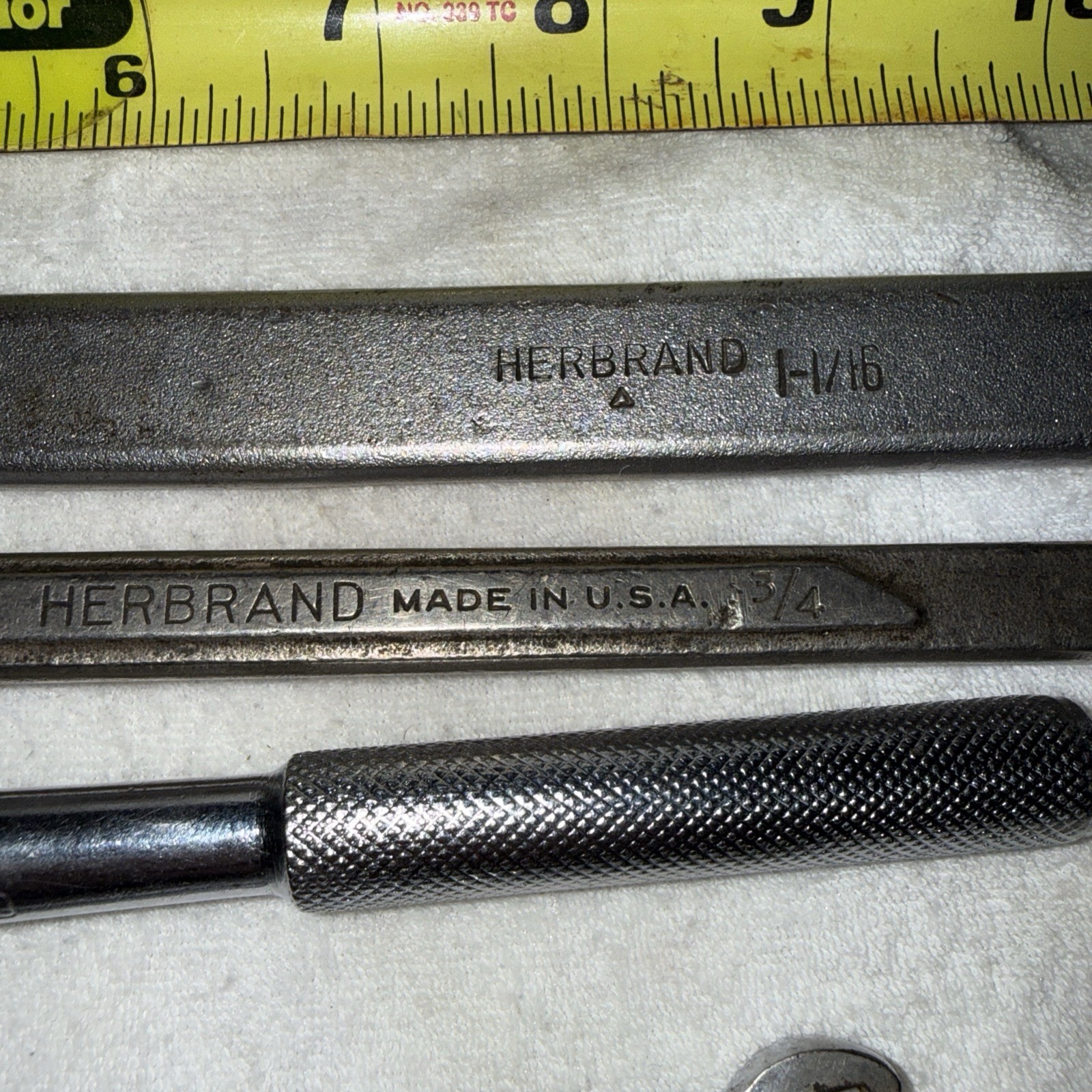 Herbrand Wrenches and Ratchet with Sockets. Made In USA (11) pieces