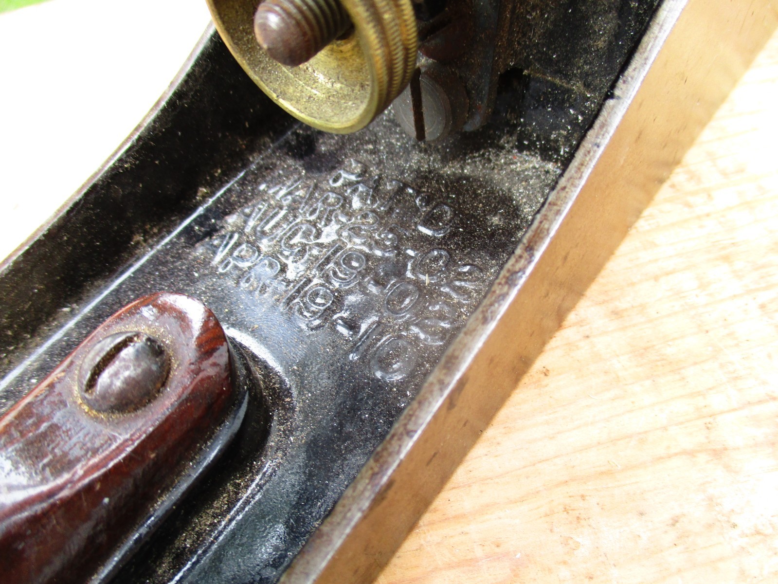 Vintage Stanley No 5 C Plane Type 11 3 pat w/ V logo Blade (Not Cleaned)