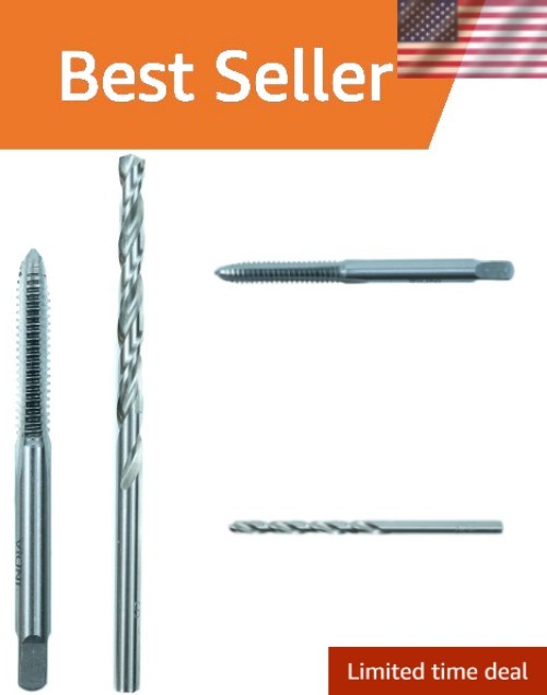 Precision Tap and Drill Set 10-24 NC – High Speed Steel, 25 Pieces Included