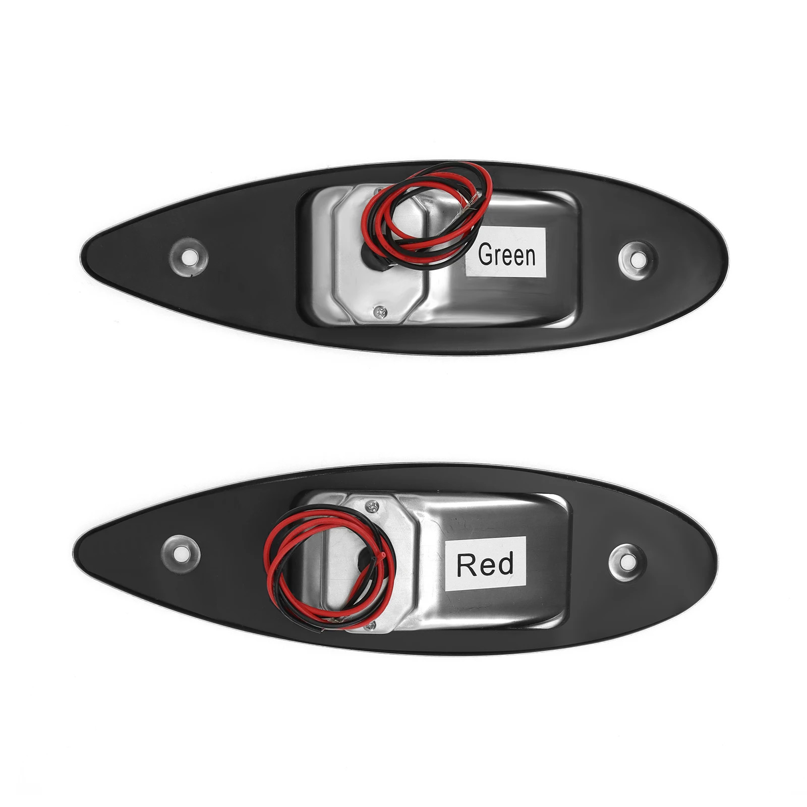 Marine Boat Navigation Light 12V LED Red Green Bow Side Signal Waterproof 2PC