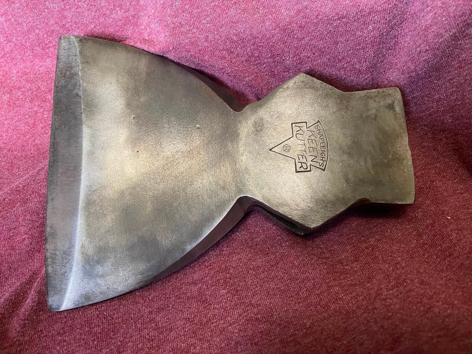 Vintage Shapleigh Keen Kutter Broad Head Hatchet Hewing Axe 3 LBS 4 oz