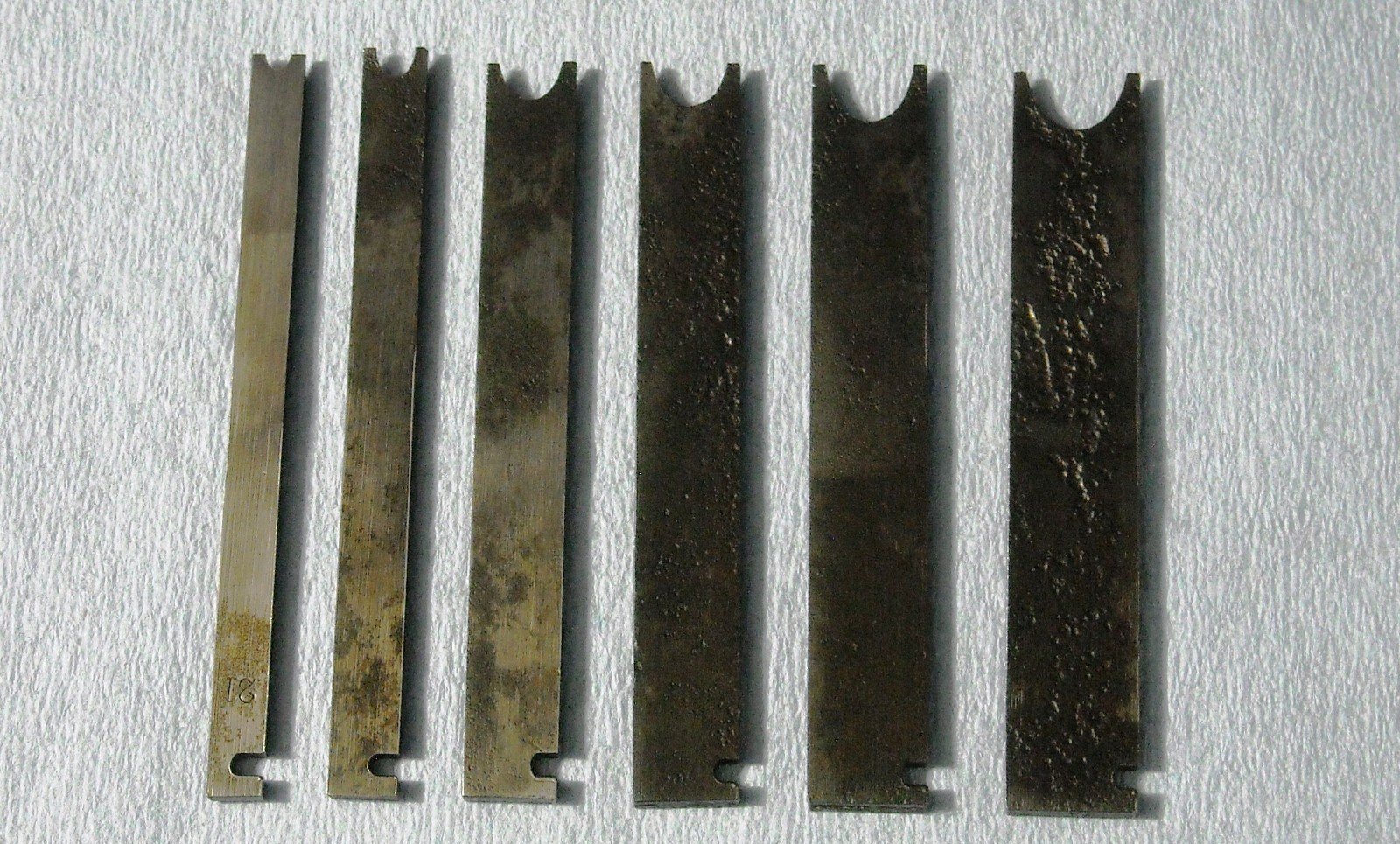 6 Stanley No. 45/55 Comb. Plane Beading Cutters 1/4, 5/16, 7/16, 1/2, 9/16, 5/8