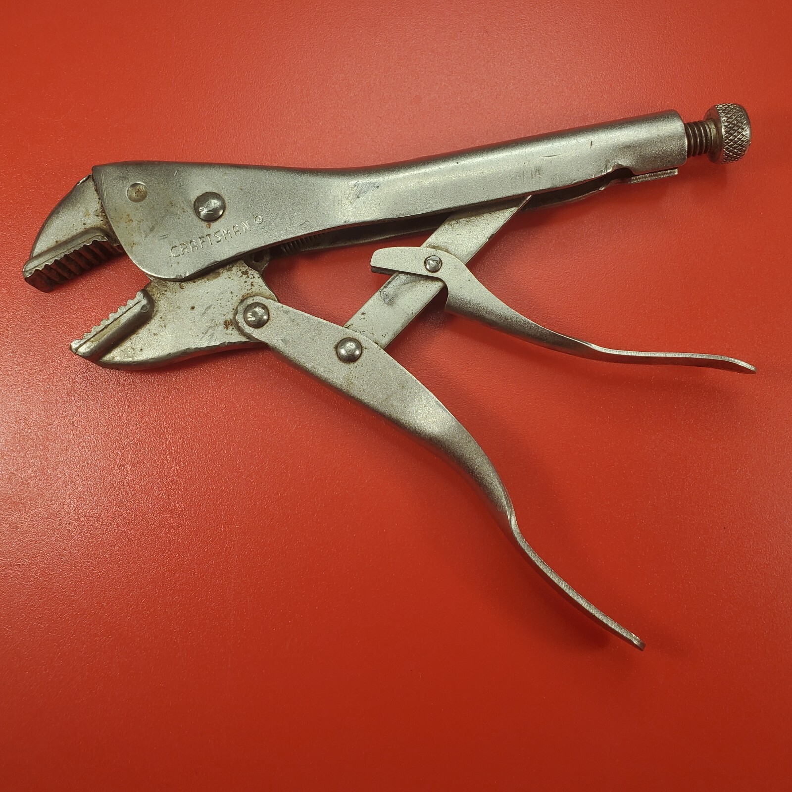 Craftsman 9″ Vice Grip Type Locking Pliers Made In USA Vintage