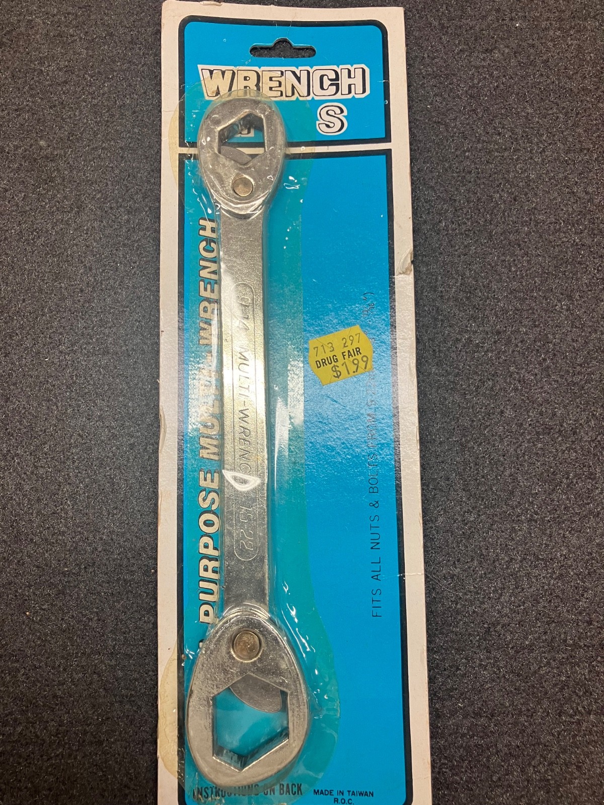 VINTAGE Heavy Duty MULTI WRENCH ~ 9-14mm & 15-22mm – (f)