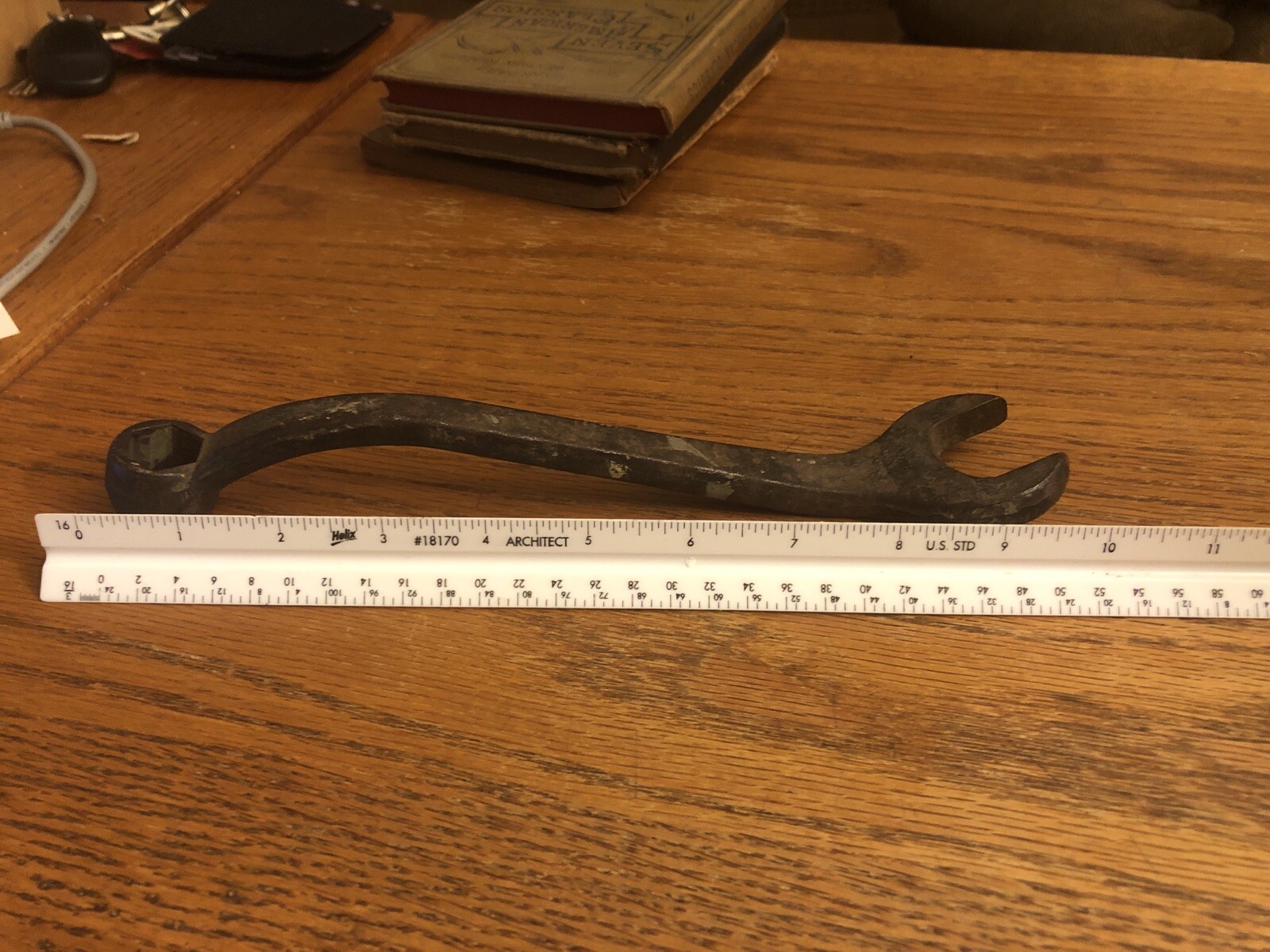 Vintage Open End Box Offset Combination Wrench 10 N M W In A Circle Tractor Car