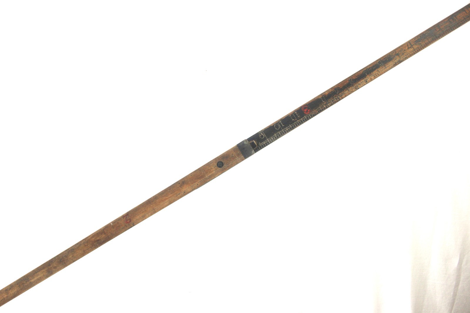 Vintage Stanley Long Two-Fold Beechwood Rule c1930s–1950s Solid Brass UK British