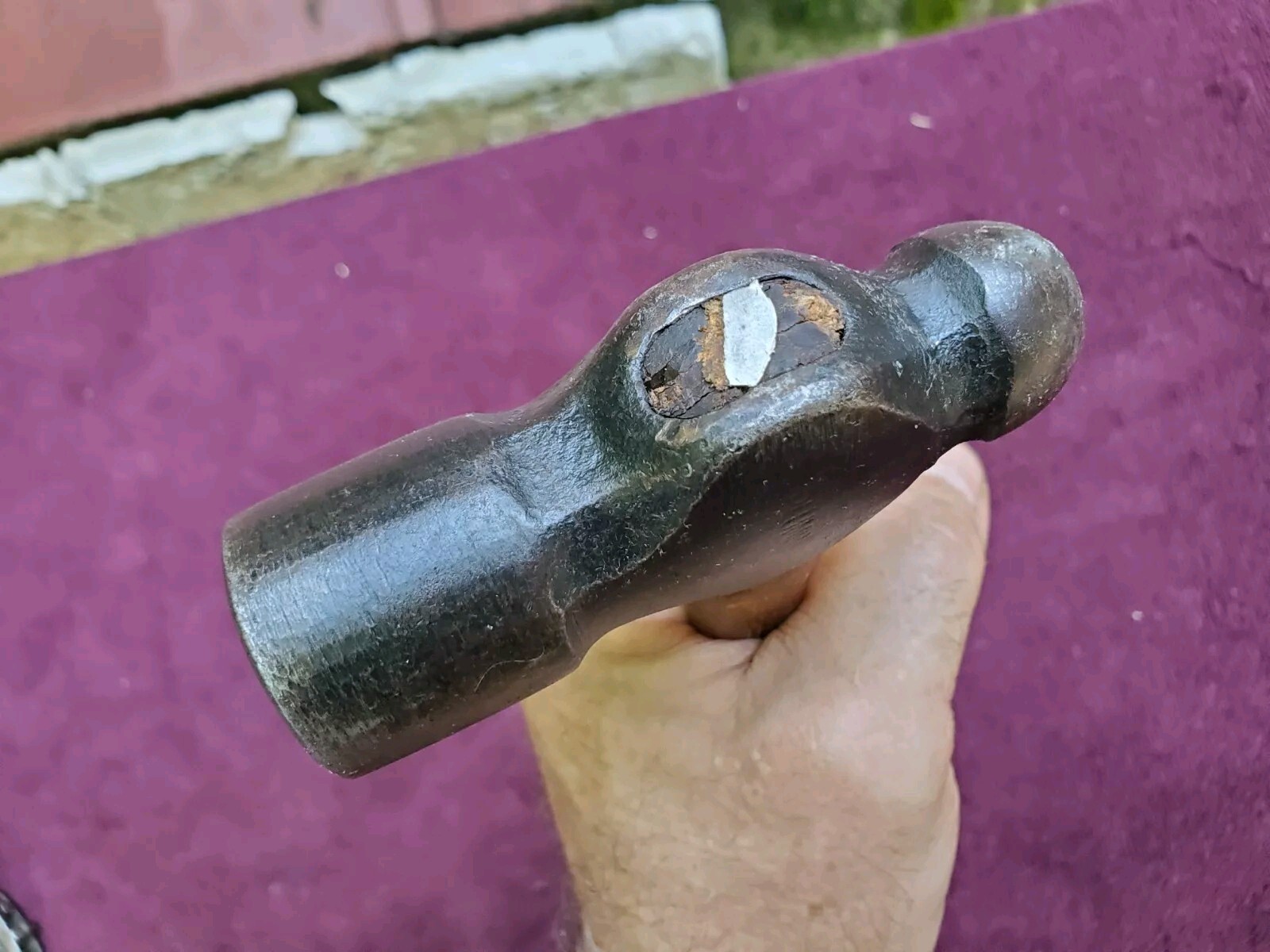Vintage PLUMB Ball Peen Hammer, 1 Ib 9.8 oz Total Weight
