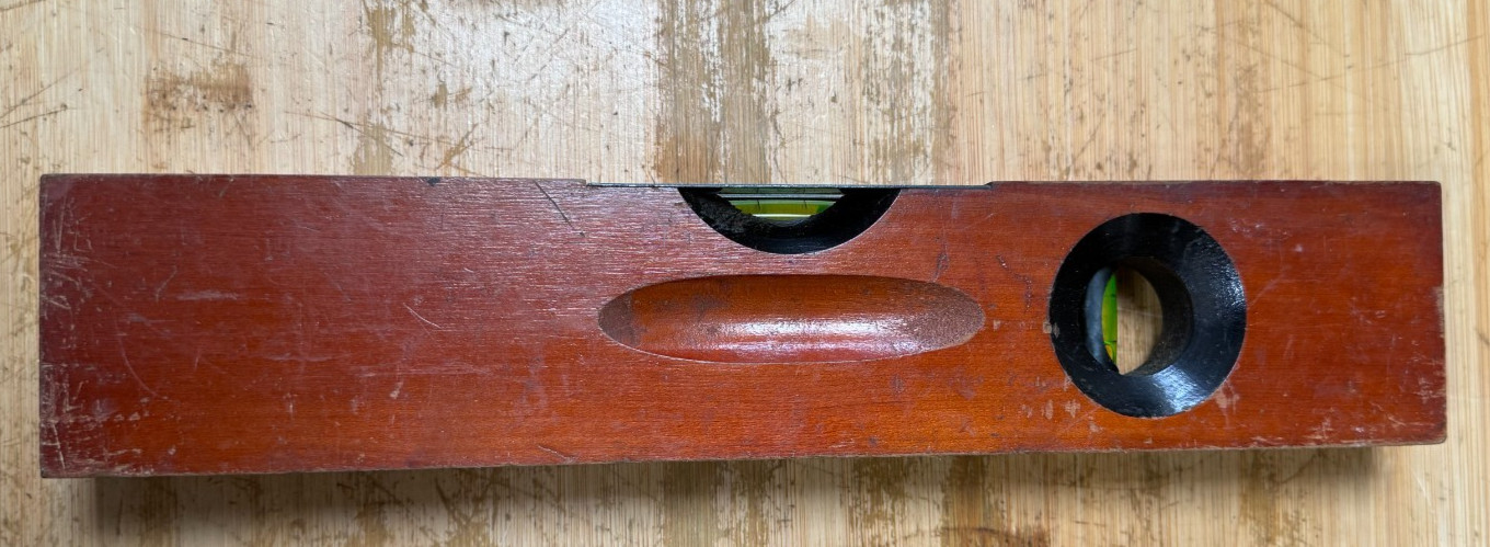 Vtg Stanley SW No. 104 Sweetheart Wood Level 12″ Length USA Genuine Cherry Wood