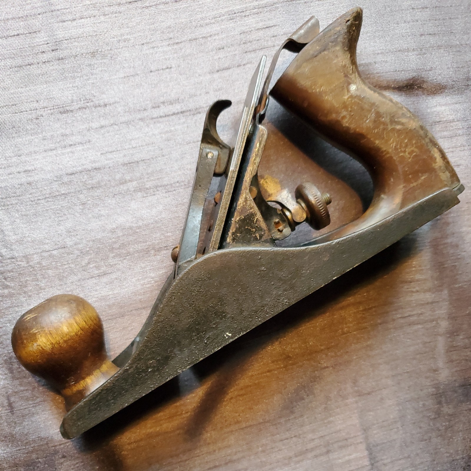 Vintage MALFIN Woodworking Planer 9” Carpenter Wood Craft Americana Quality USA