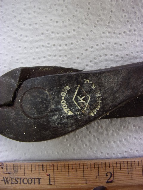 antique Kraueter cutter pliers K diamond 4708 6 1/2