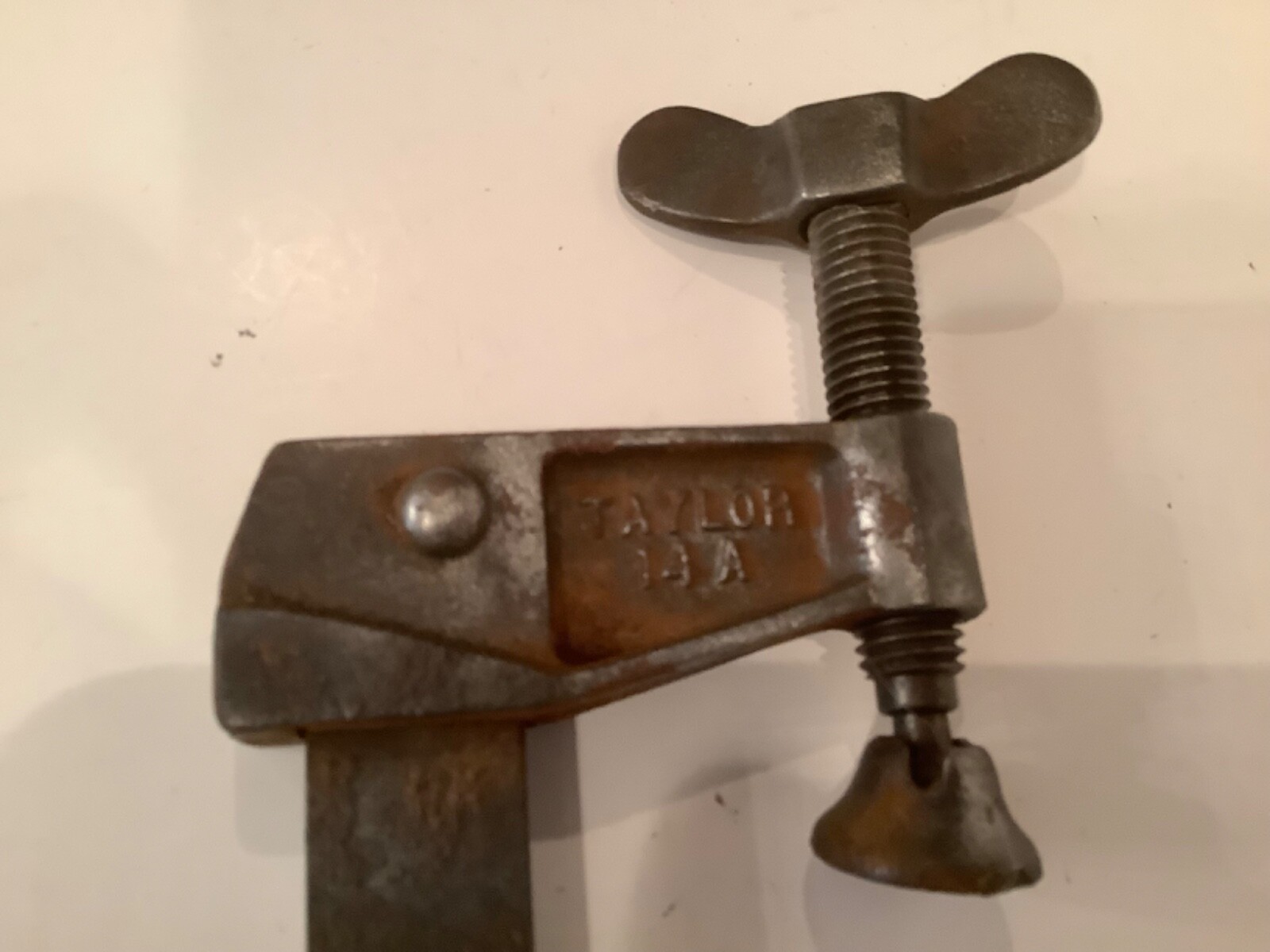 Vintage Steel Antique James L Taylor Poughkeepsie NY 14A 14 B Bar Clamp 28”