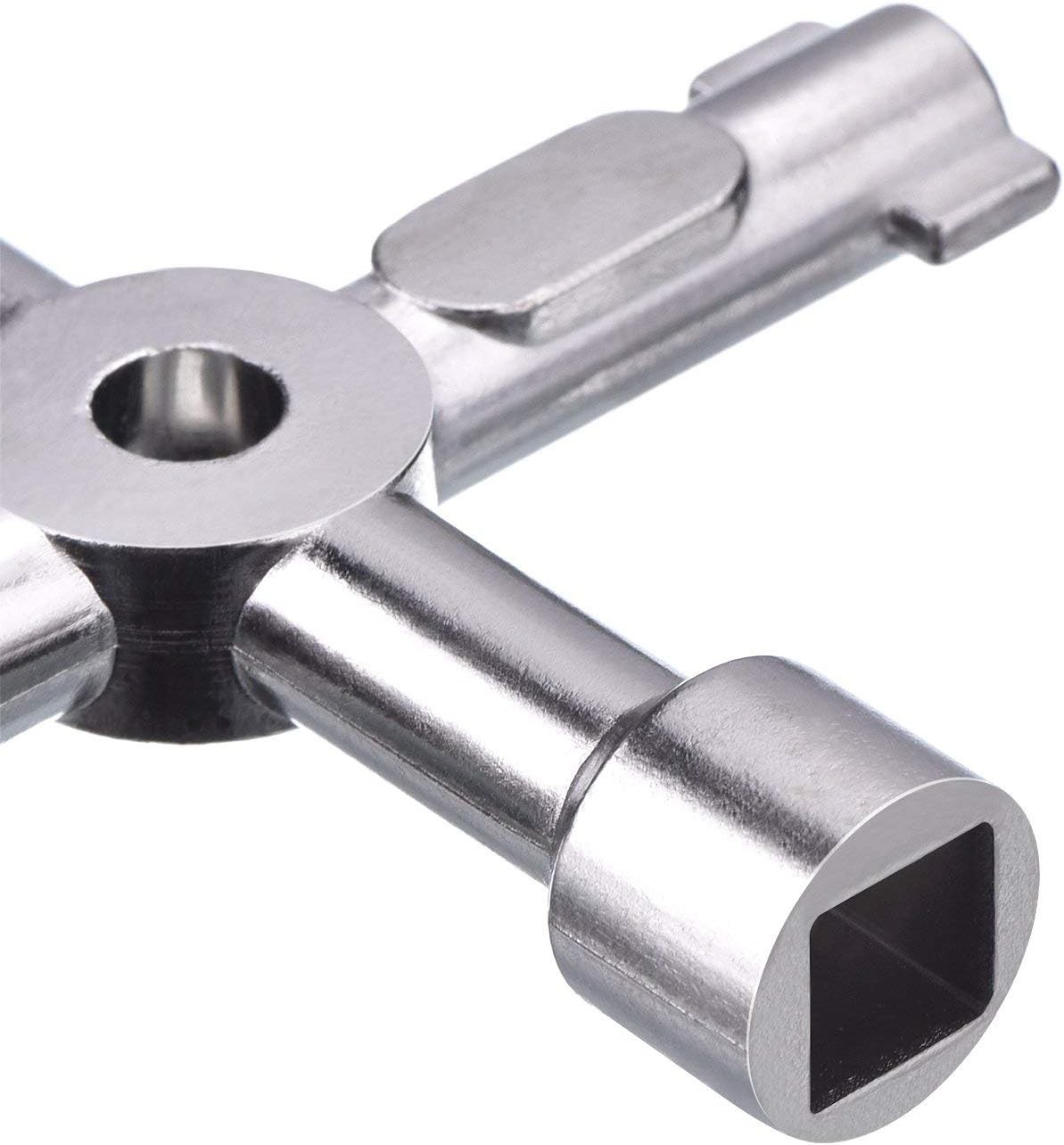 Shappy 2 Pack Electric Cabinet Panel Keys Gas Meter Water Utility 4 Silver