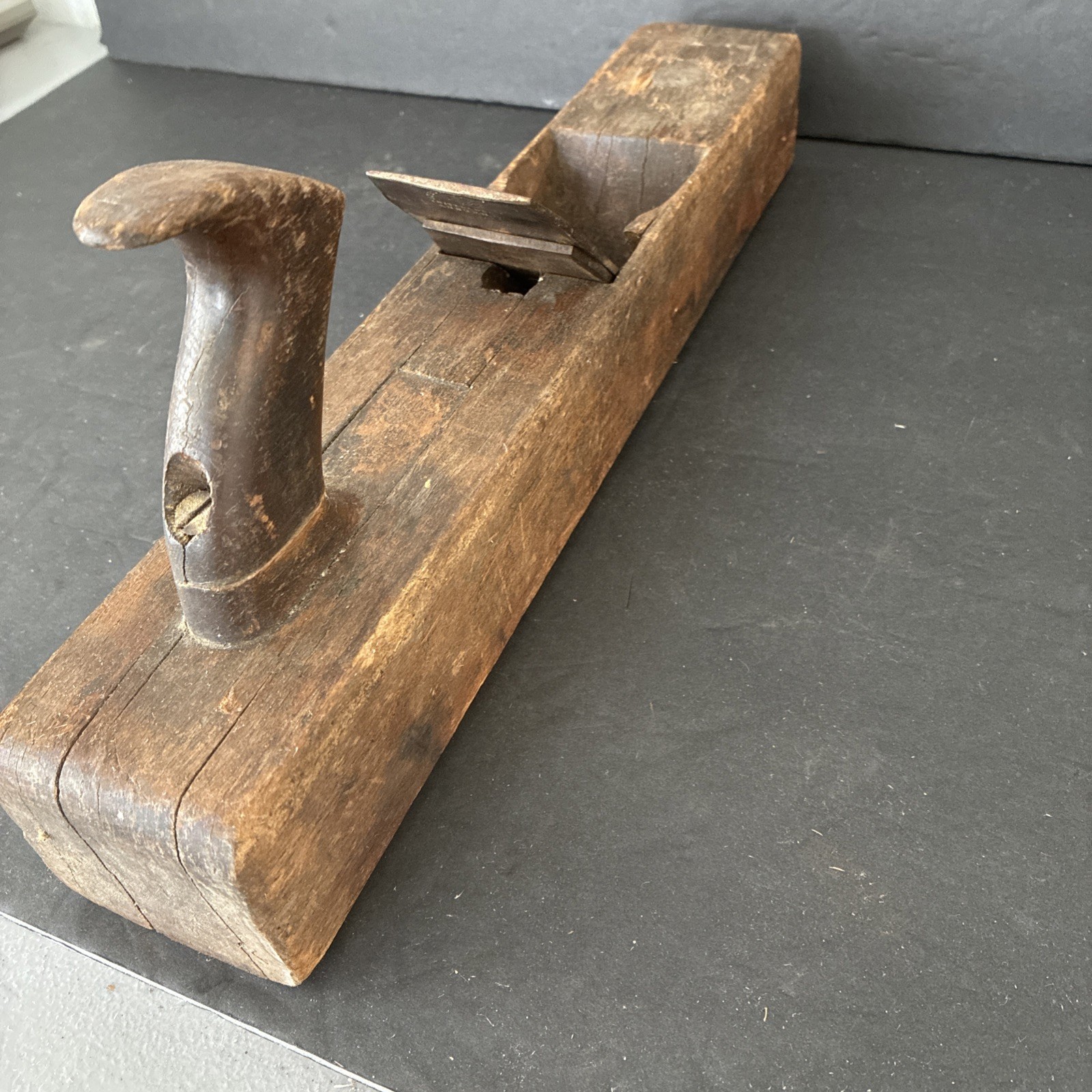 Vintage Auburn Tool Company NY Plane Wood Body Carpenters Plane 16 inches Long