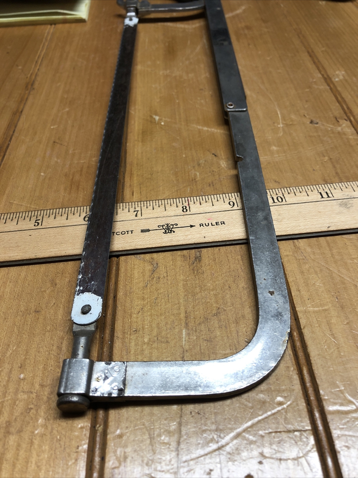 Vintage Stanley No.15-565 Hacksaw With 12” Blade USA Old Mechanics Tool