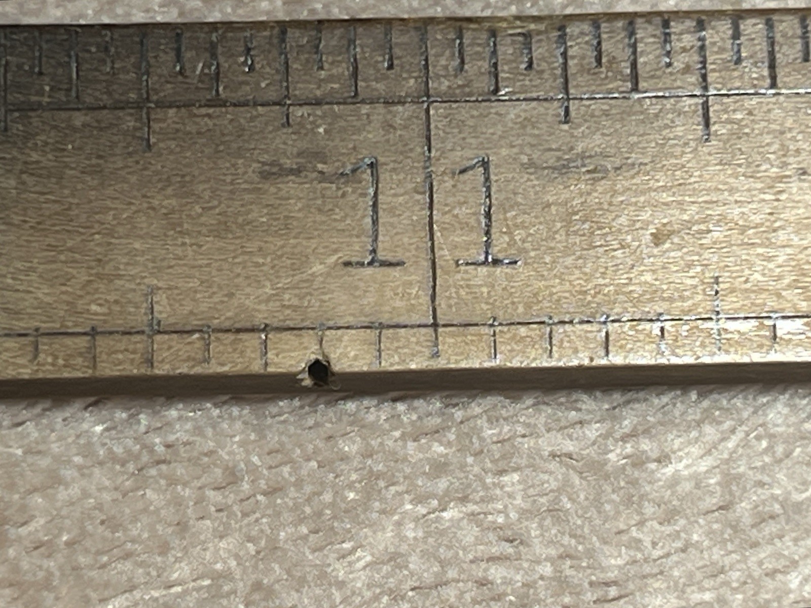 Stanley #36 1/2 L Boxwood / Brass Folding Rule And Caliper Made In USA