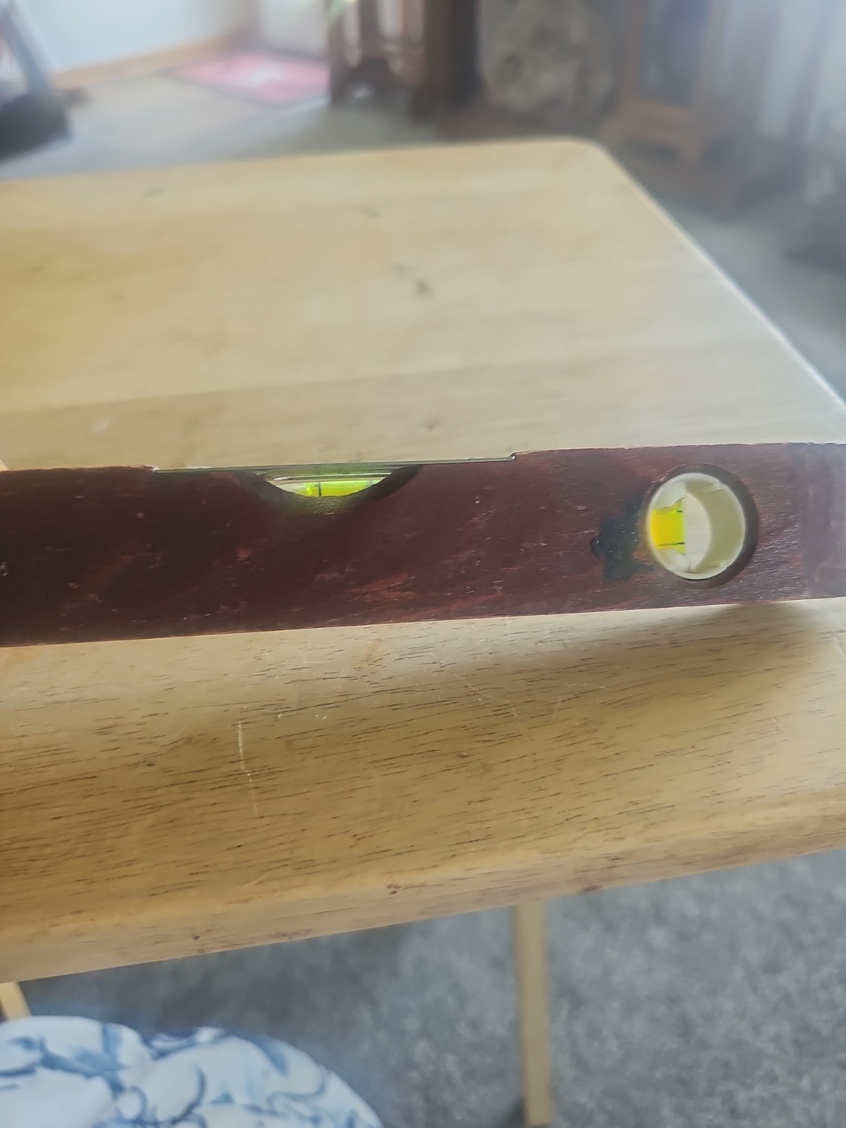 Vintage Stanley 9″ Wooden Torpedo Level H1259.