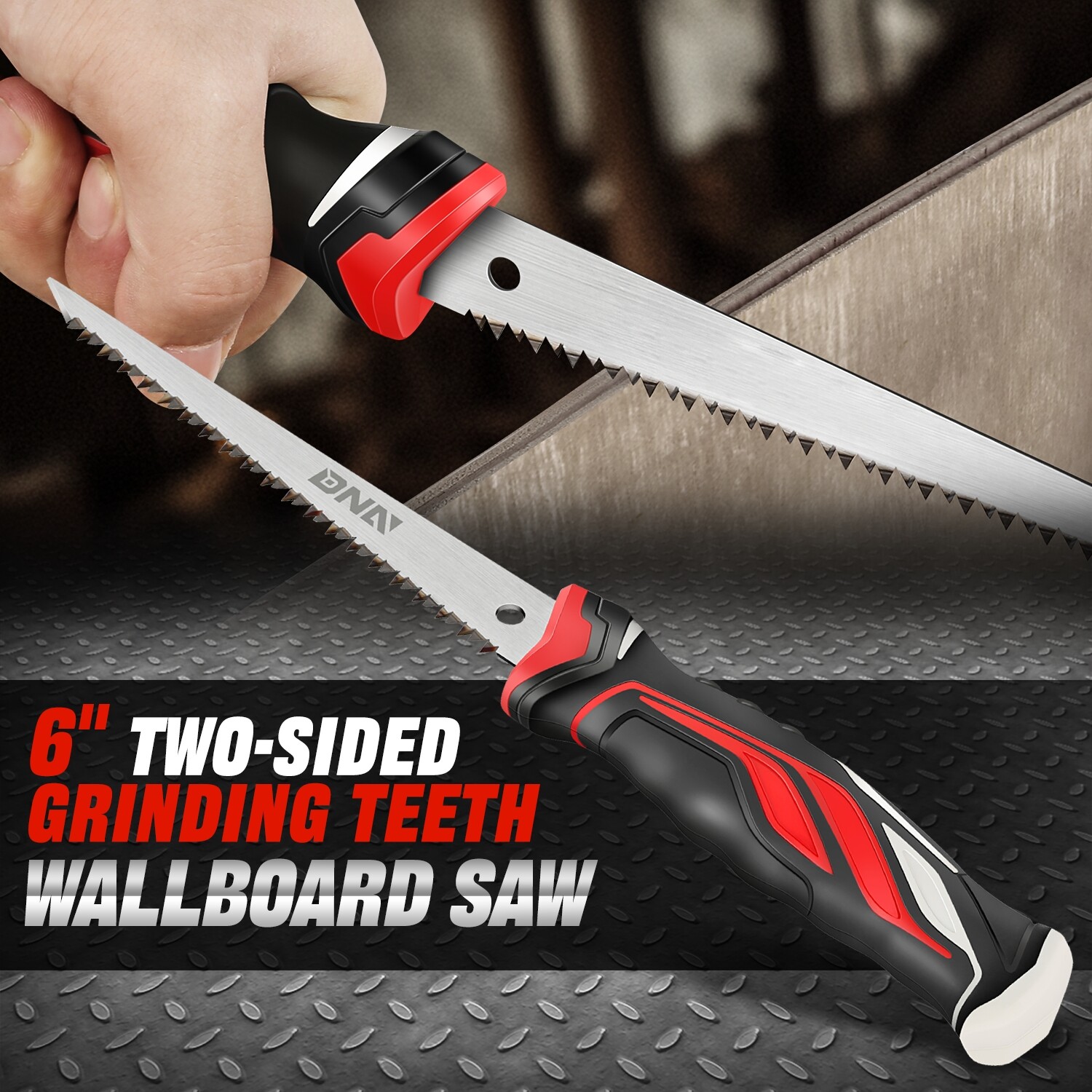 6” Bi-Ground Teeth Drywall Wallboard Plywood PVC Fast Cutting Hand/Jab Saw