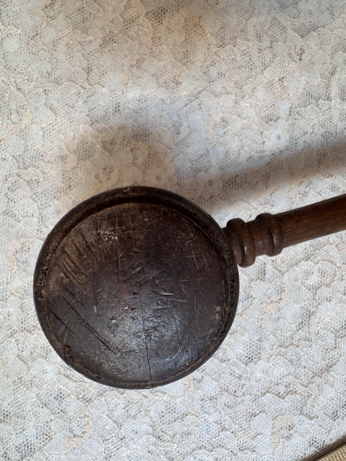 Antique Vintage Wooden Gavel Hammer Rustic Primitive Judicial Legal Lodge Mallet