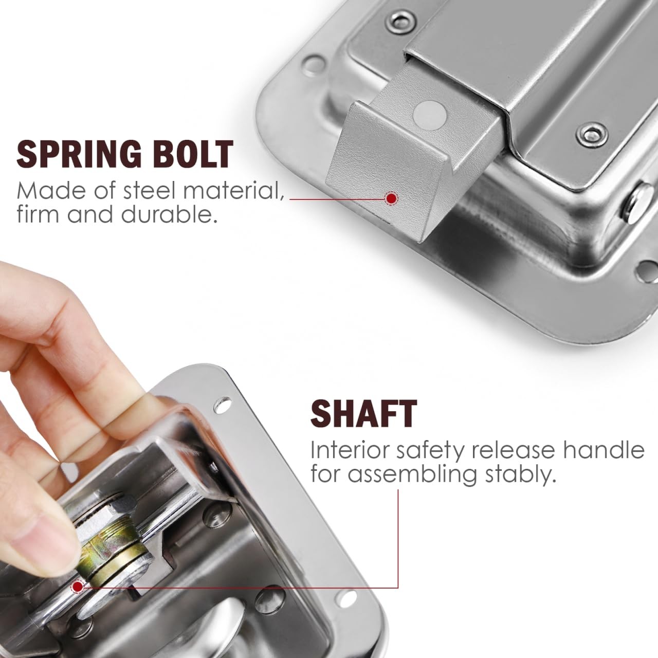 RV Trailer Door Lock Stainless Steel Paddle Latch Lock Heavy Duty Flush Mount…