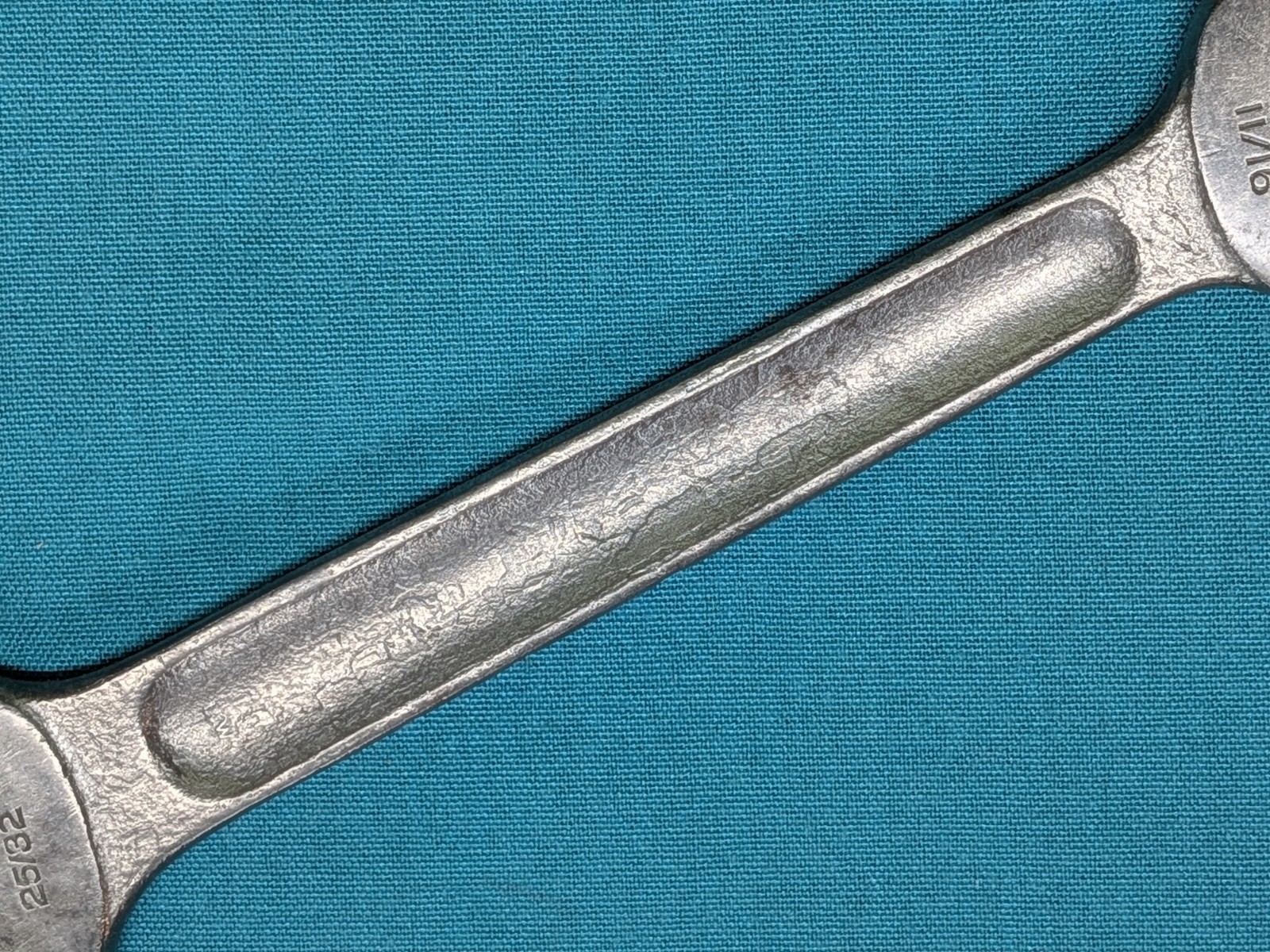 VTG Bonney # 3029 Open End Wrench 11/16″ x 25/32″ x 8″ Polished (ca. 1933-41)