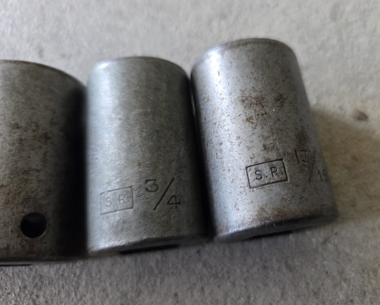 Vintage S.R. Socket Lot 1/2″ Drive 12 Point 1″ 3/4″ 7/8″ 13/16″ USA MADE
