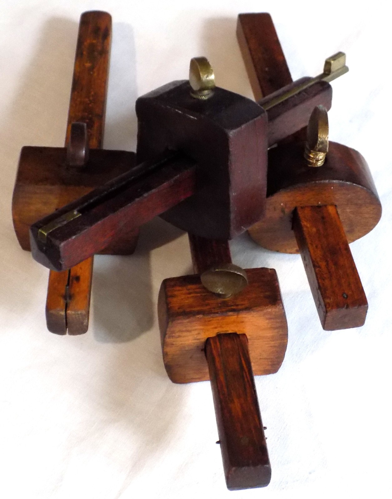 (Lot of 4) ~ Unusual CARPENTER WOOD SCRIBES~ Marking Gauge Tools