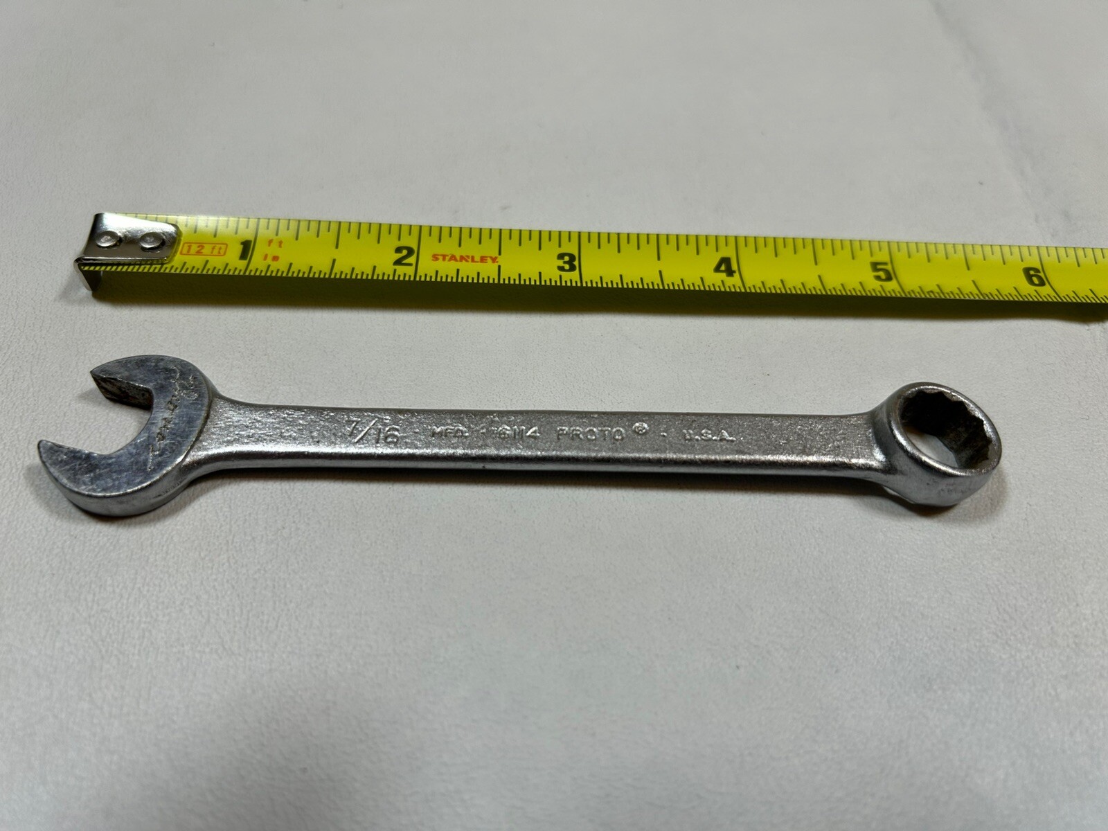 Vintage Challenger by Proto 6114 7/16″ Combination Wrench 12 Point USA